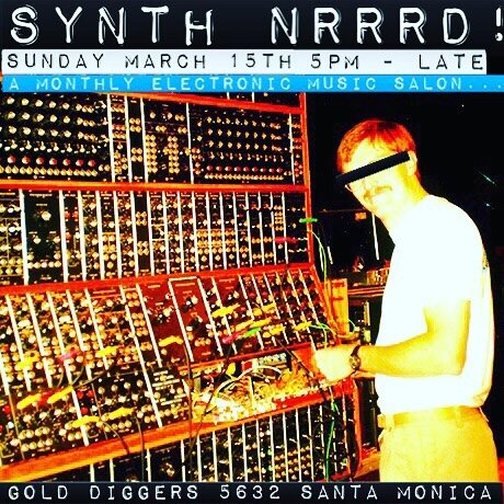Hi Folks! Due to a private event being booked for the studio and club at Gold Diggers on Feb. 16th, we&rsquo;ll be moving the next Synth Nrrrd to Sunday March. 15th... See you then!
