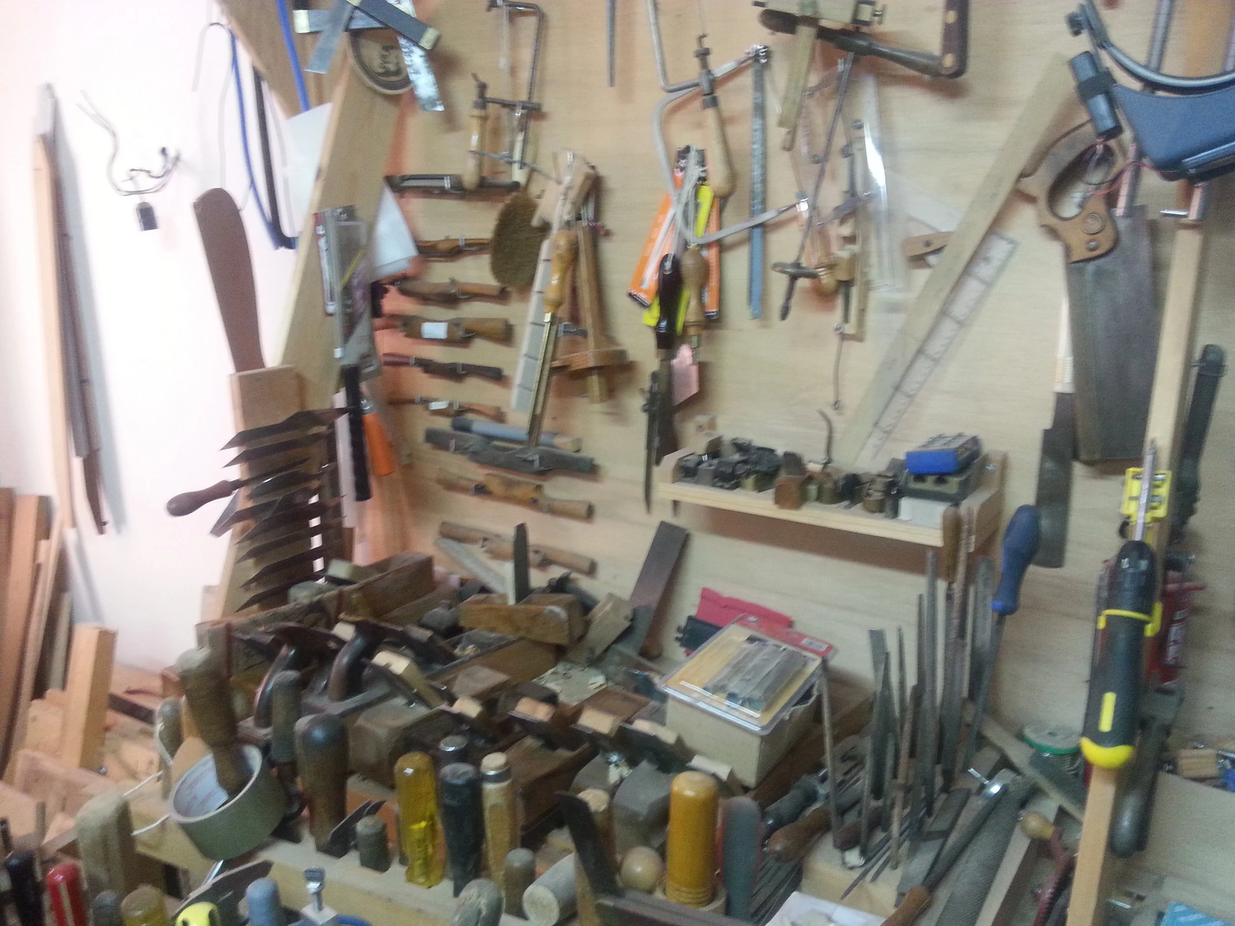 Some of his tools.