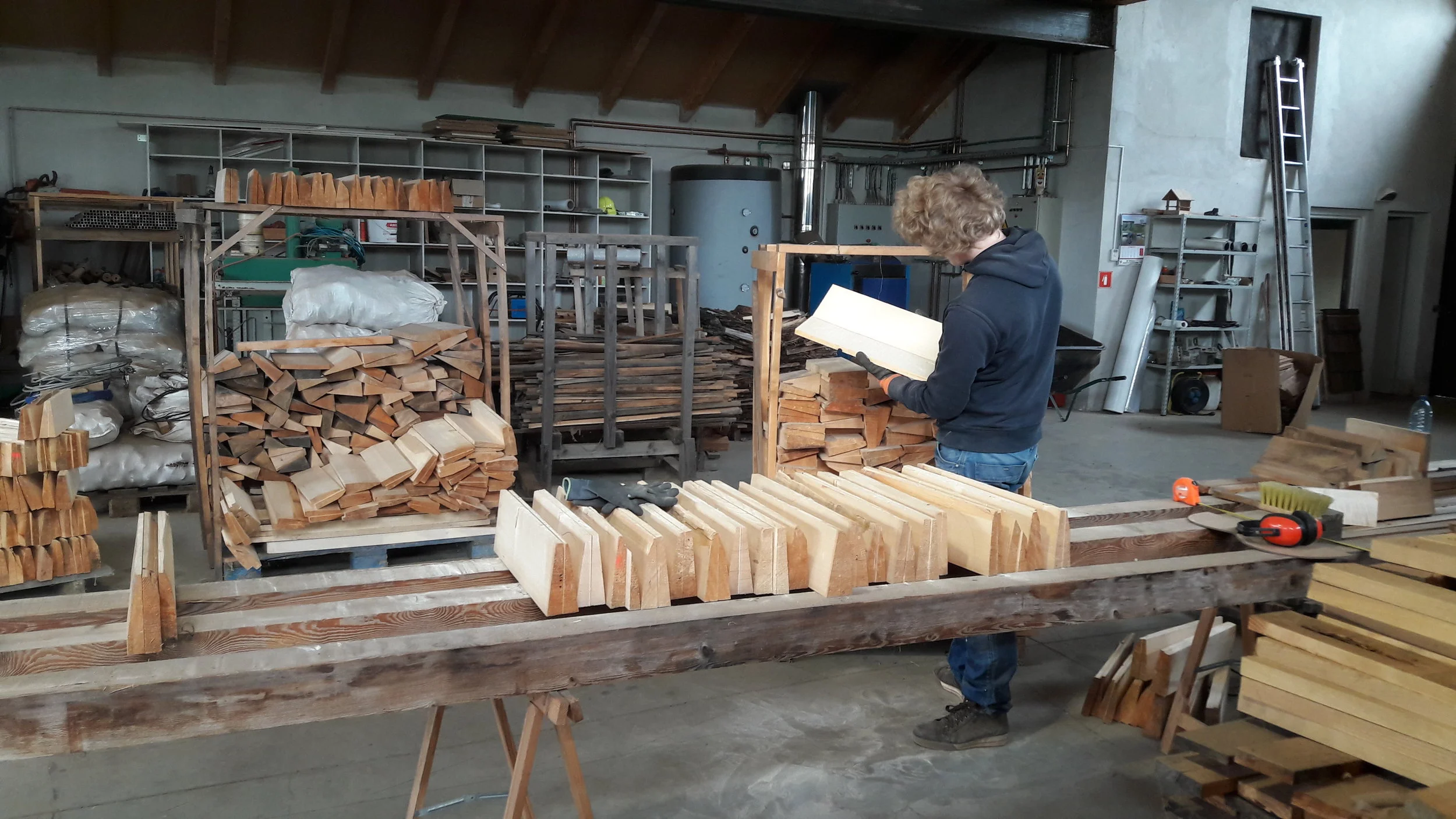 Selecting each set by hand, one by one.