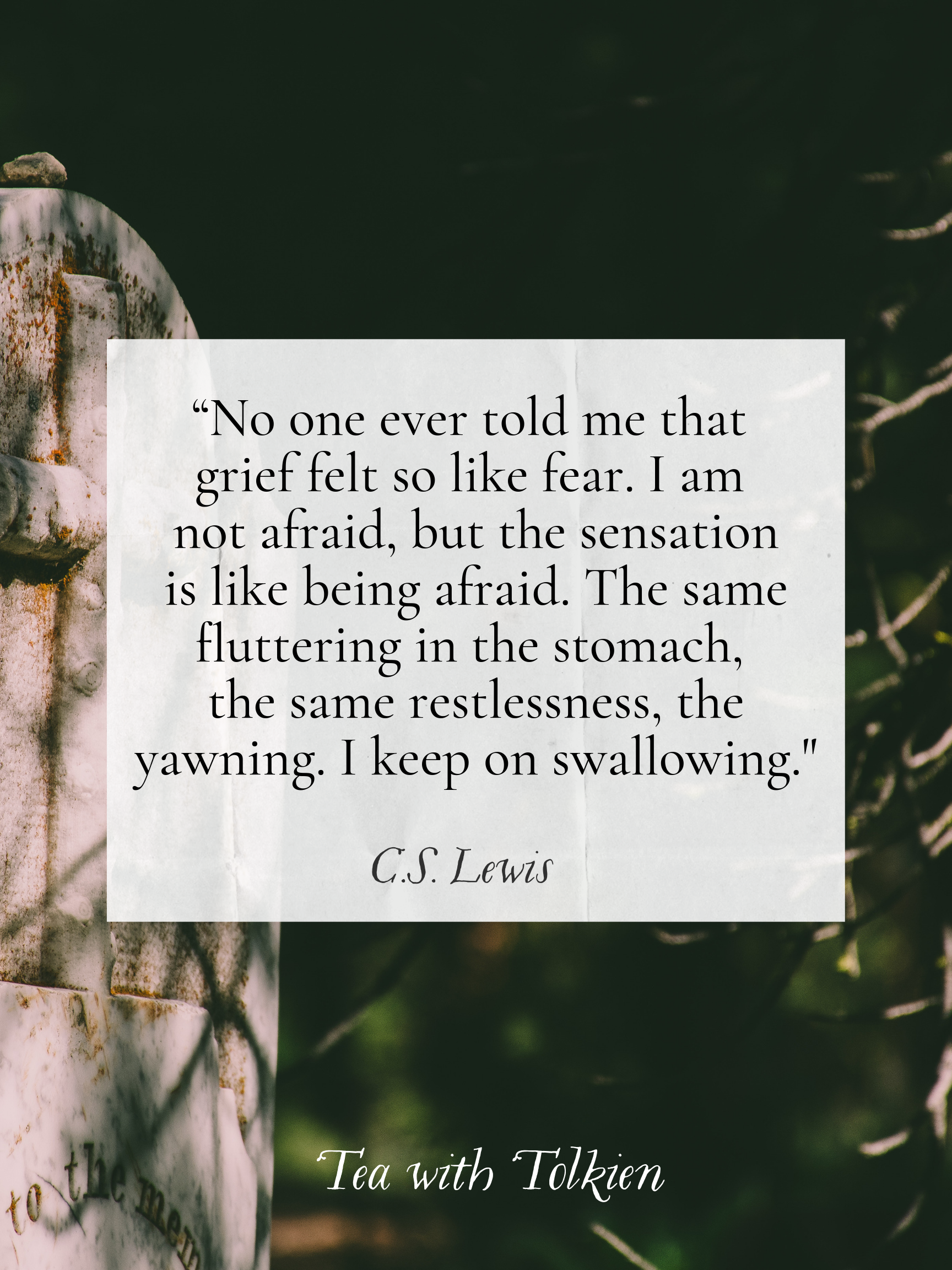 Lattes with Lewis: A Grief Observed by C.S. Lewis — Tea with Tolkien