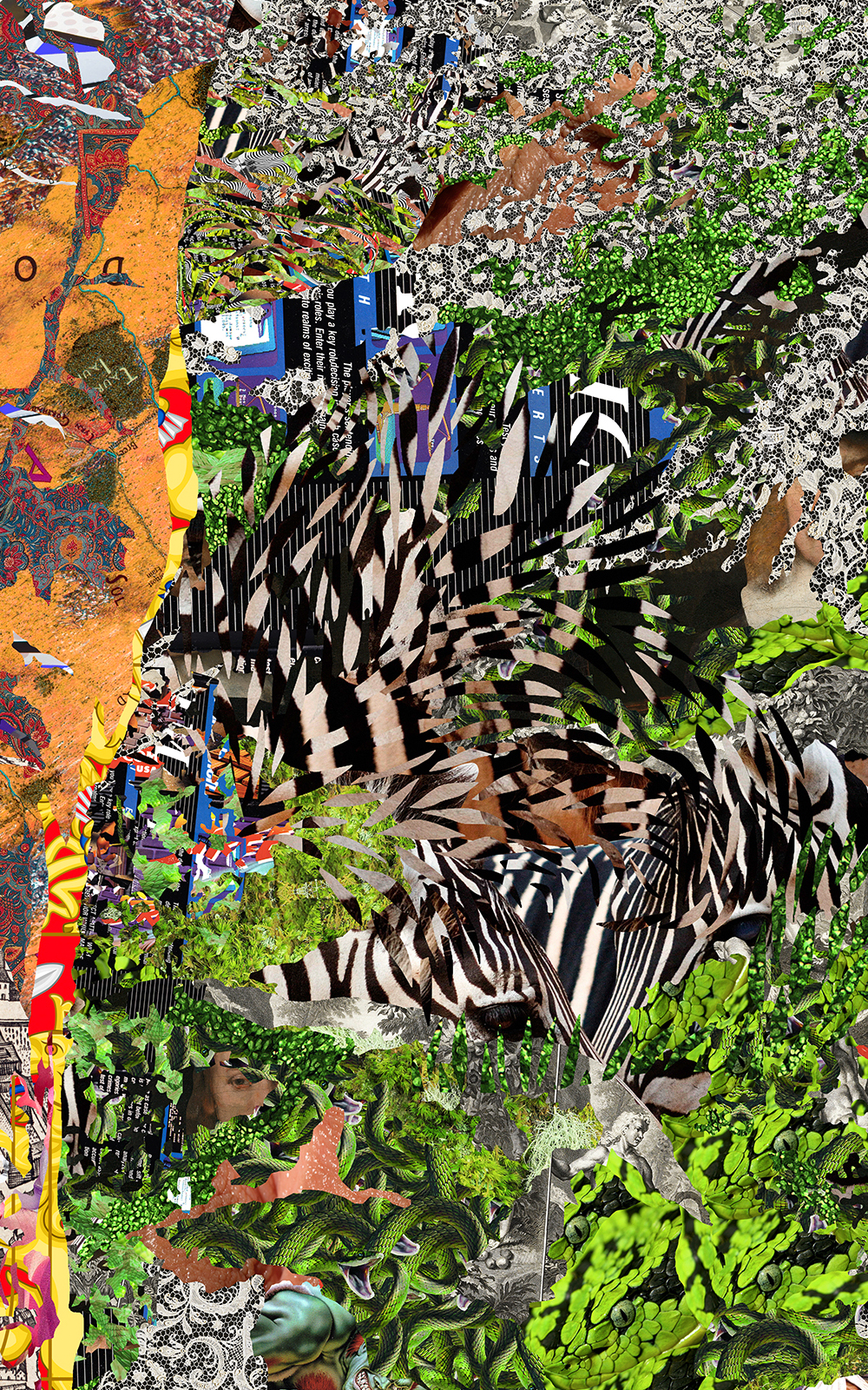 Case Simmons, Simmons & Burke, Sweet Green, Dutchmasters, Kohn Gallery, Pigment Print, Digital Collage, Digital Art, Photoshop Collage, Contemporary Collage, Photoshop Actions, Case Simmons Art, Collage Fine Art, Digital Landscape