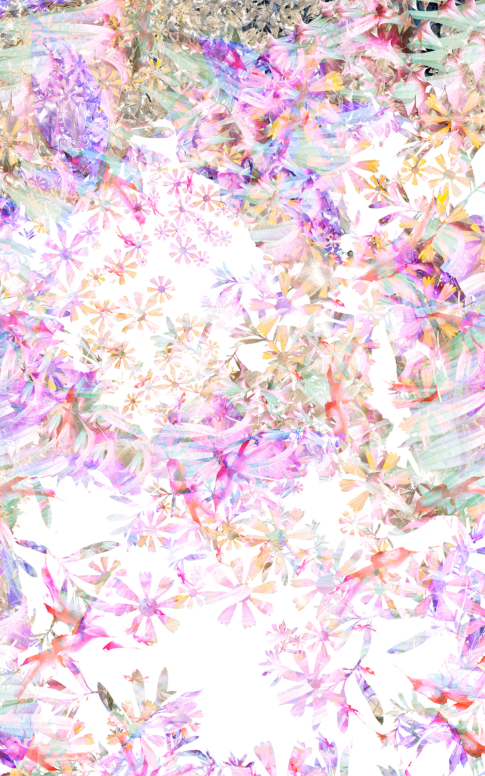 Case Simmons, Simmons & Burke, Angel Tears, Still Lives and Common Names, Metallic Print, Digital Collage, Digital Art, Photoshop Collage, Contemporary Collage, Case Simmons Art, Collage Fine Art, Abstract Digital Collage, Kohn Gallery