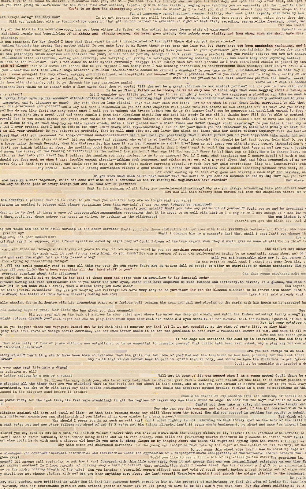 Case Simmons, Simmons & Burke, Score Collage Poem #2, SMMoA, Santa Monica Museum of Art, Digital Collage, Digital Art, Case Simmons Art, Text Art, Font Art, Typewriter Art, Photoshop Collage, Livrivox, Fiction Art, Internet Archive