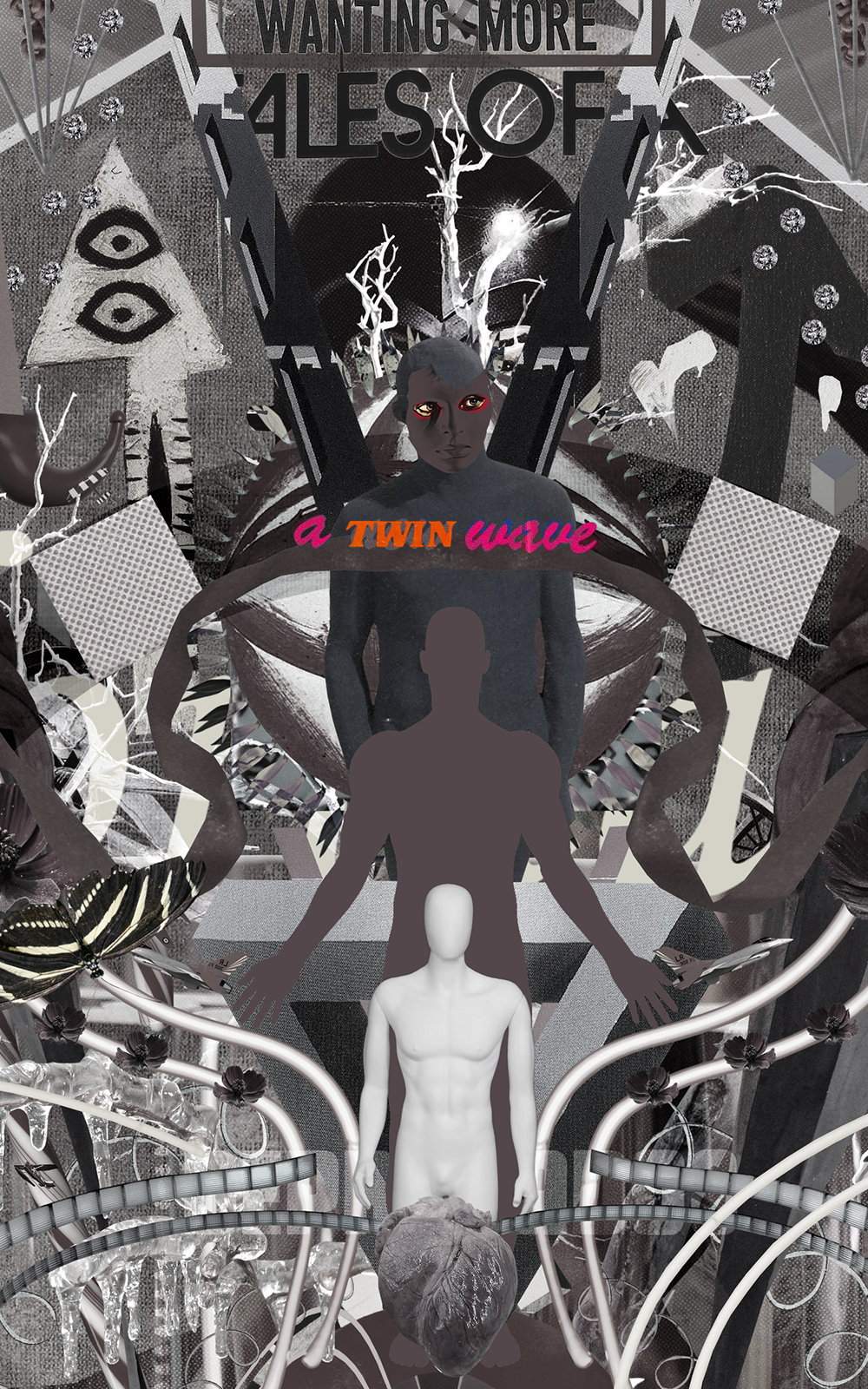 Case Simmons, Simmons & Burke, If Not Summer #2, Kohn Gallery, Hieronymus Bosch, Lightjet Print, Digital Collage, Digital Art, Photoshop Collage, Contemporary Collage, Case Simmons Art, Case Simmons Artist, Collage Fine Art, Hyper Collage, Future Collage, Black and White Collage