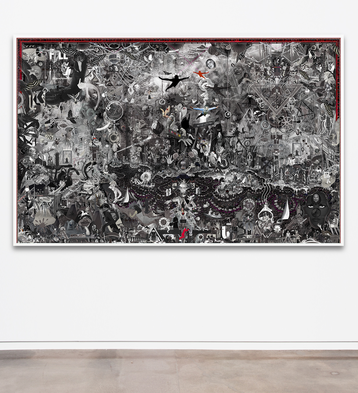 Case Simmons, Simmons & Burke, If Not Summer #2, Kohn Gallery, Hieronymus Bosch, Lightjet Print, Digital Collage, Digital Art, Photoshop Collage, Contemporary Collage, Case Simmons Art, Case Simmons Artist, Collage Fine Art, Hyper Collage, Future Collage, Black and White Collage, Digital Landscape