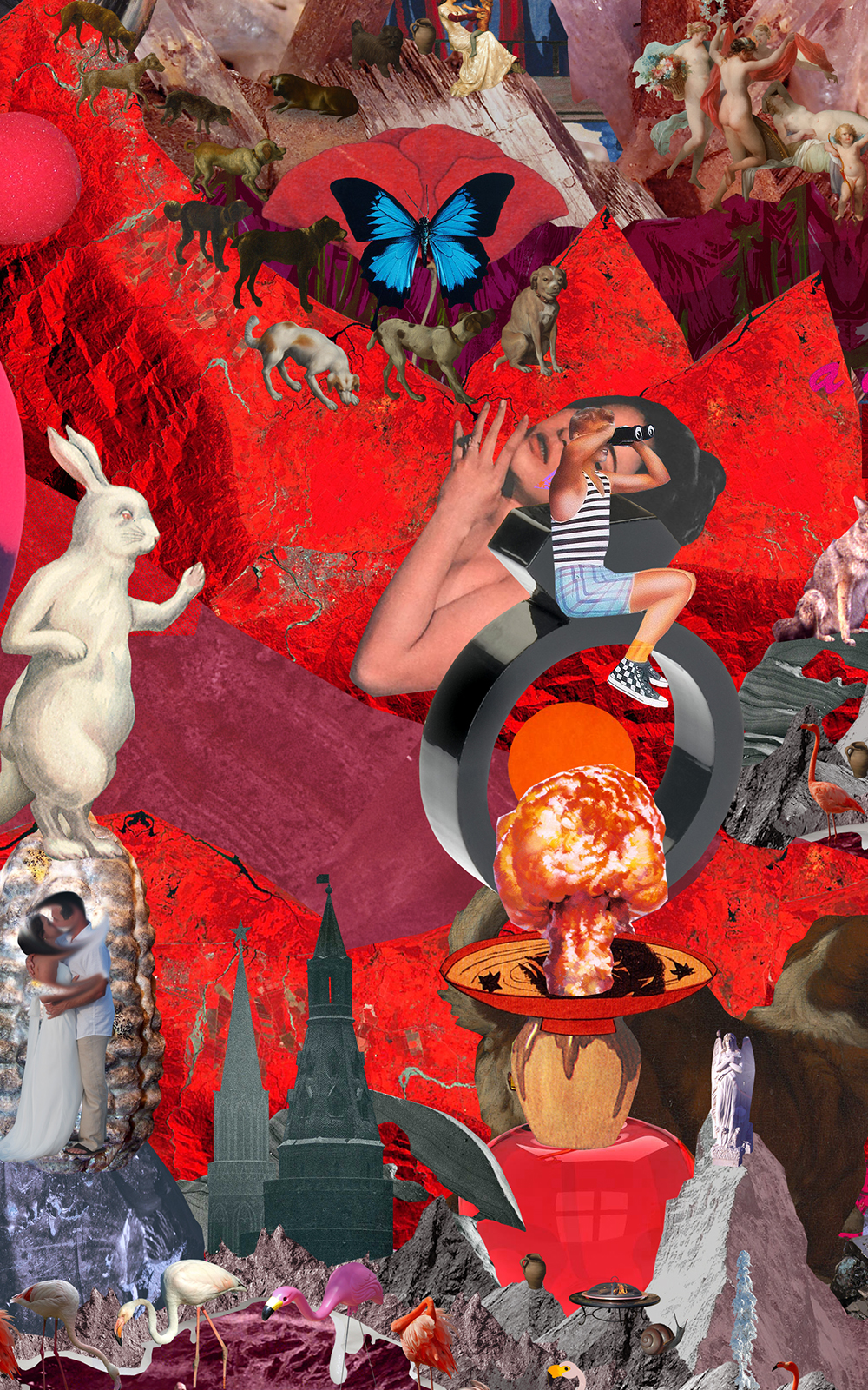Case Simmons, Simmons & Burke, If Not Summer #3, Kohn Gallery, Hieronymus Bosch, Lightjet Print, Digital Collage, Digital Art, Photoshop Collage, Contemporary Collage, Case Simmons Art, Case Simmons Artist, Collage Fine Art, Hyper Collage, Future Collage, Digital Landscape