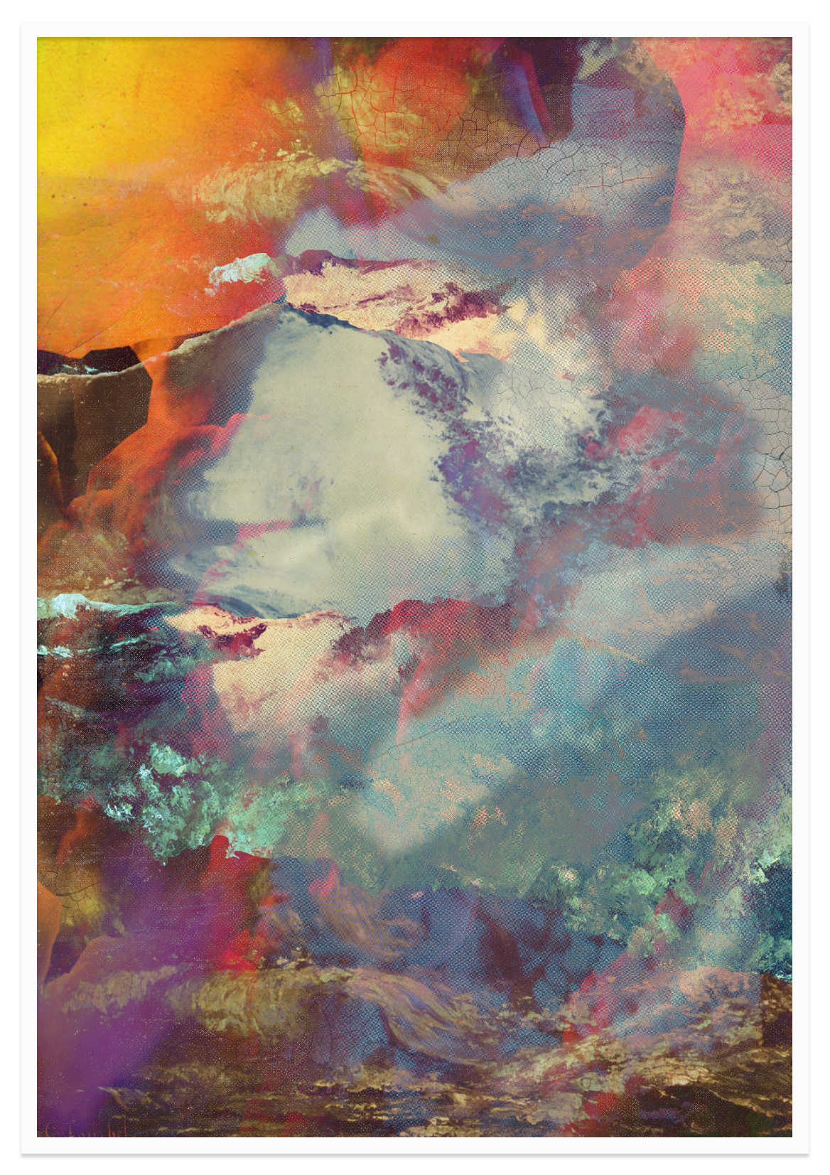 Case Simmons, Simmons & Burke, If Not Winter Composite #1, Kohn Gallery, Composite Image, Lightjet Print, Digital Collage, Digital Art, Photoshop Collage, Contemporary Collage, Case Simmons Art, Case Simmons Artist, Collage Fine Art, Hyper Collage, Digital Painting, Digital Landscape