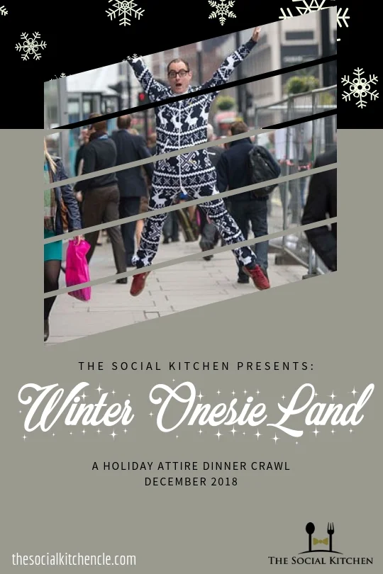 That's right. The time has come to dine in your favoritre ugly sweater or winter onesie.