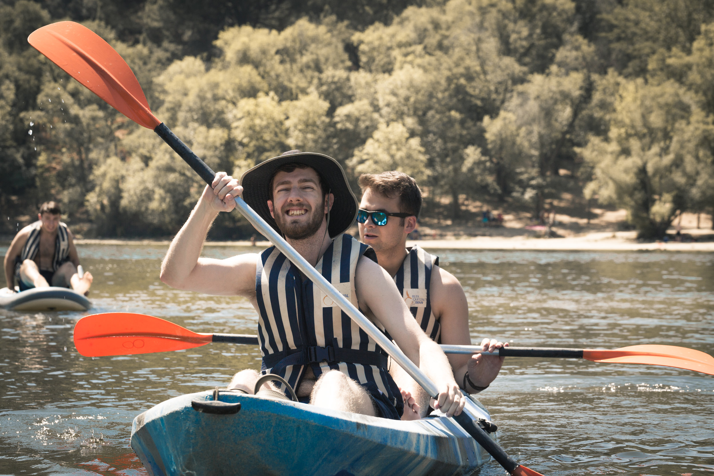 Beacon Fellows in Madrid enjoying a weekend excursion to Pantano San Juan. 