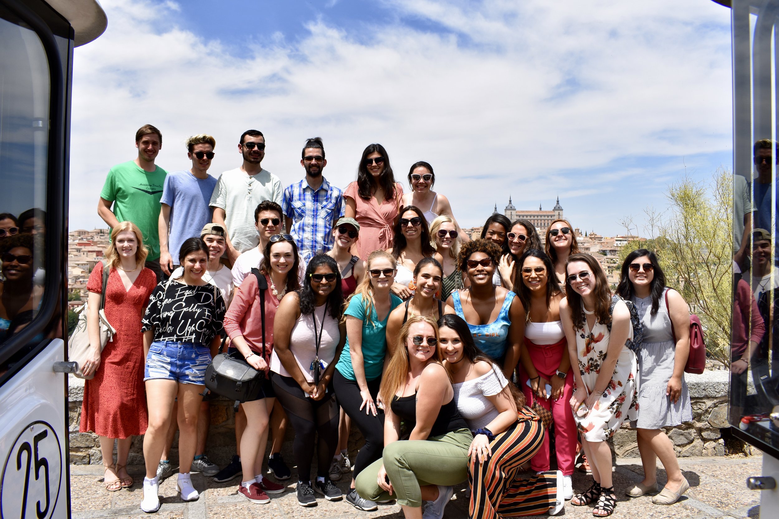 Beacon Fellows enjoy the view of the historic casco of Toledo, less than an hour from Madrid.