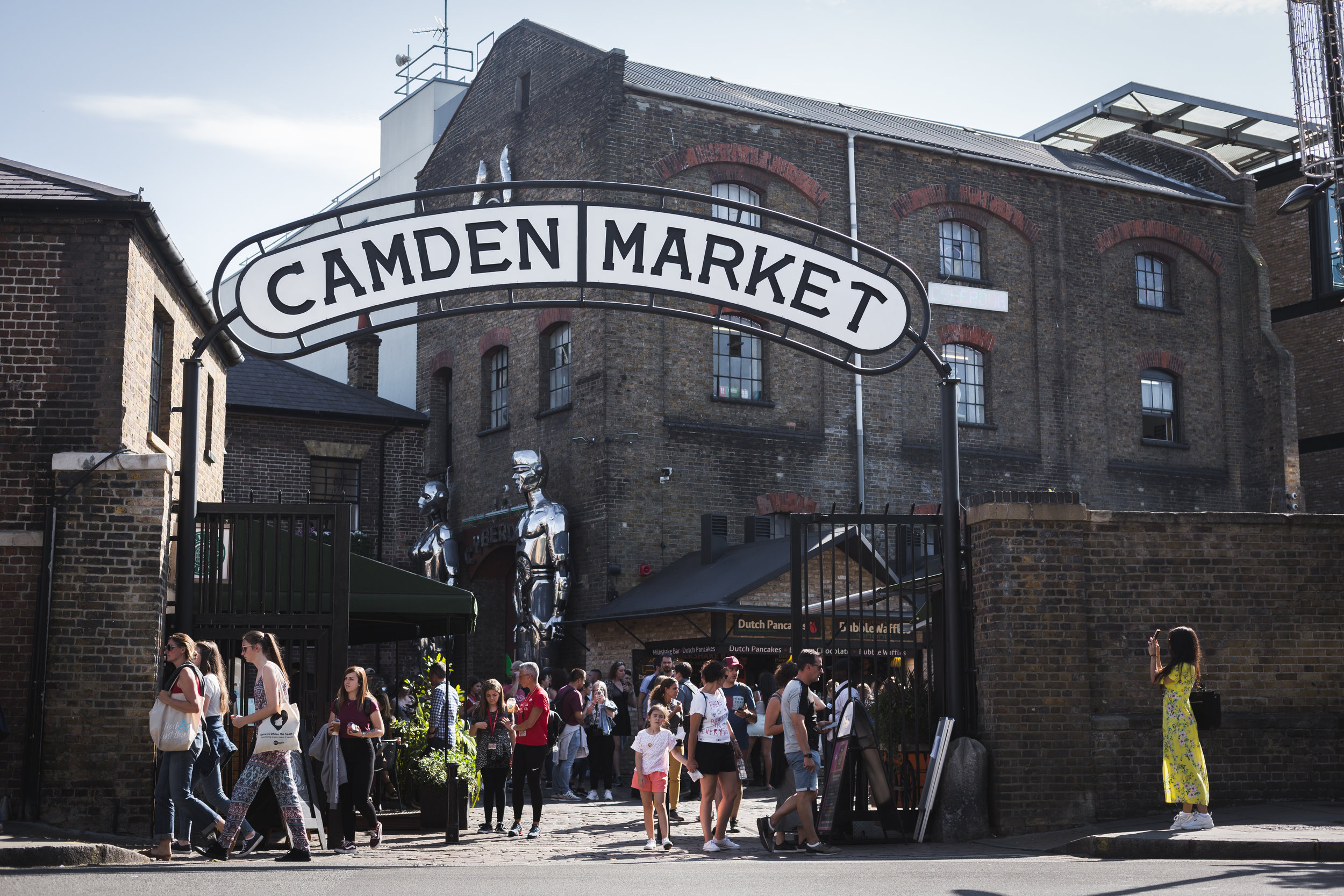 Camden market was just a short walk from Fellows' lodging this past summer and was a popular late-night food option, July 2019. (Copy)