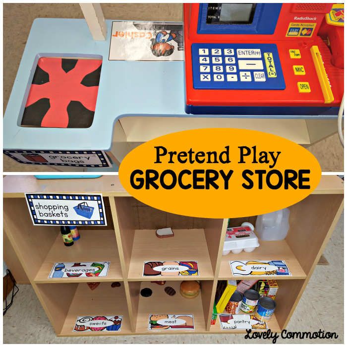 Pretend Play Grocery Store Printables. Make creating a grocery store in your dramatic play center easy!