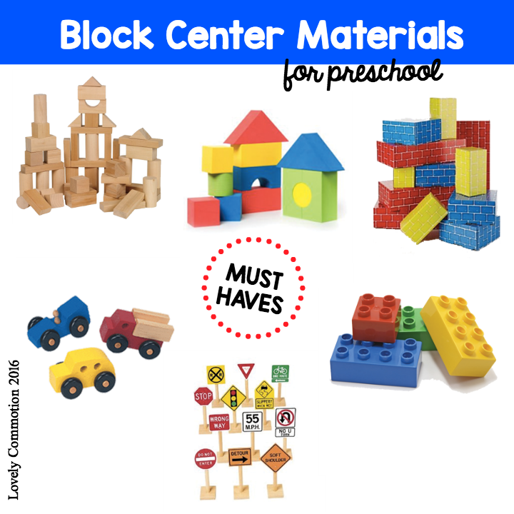 Preschool block center must haves