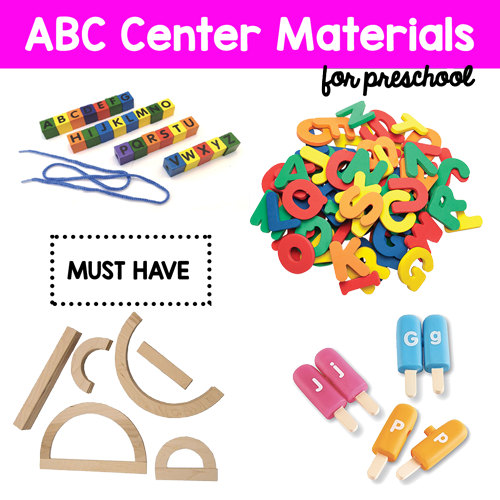 Alphabet center preschool