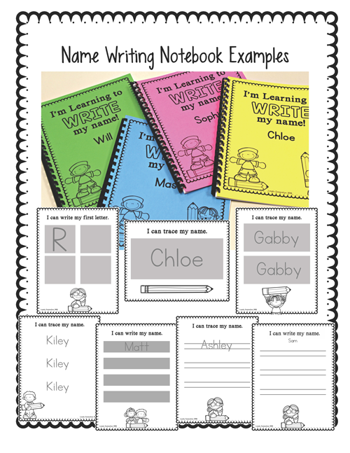 name writing in pre-k