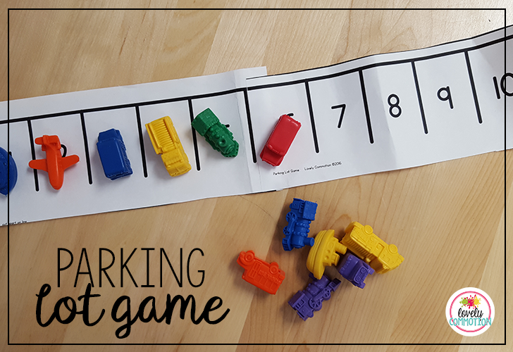 The parking lot game is a numeral recognition game that is a lot of fun to play!