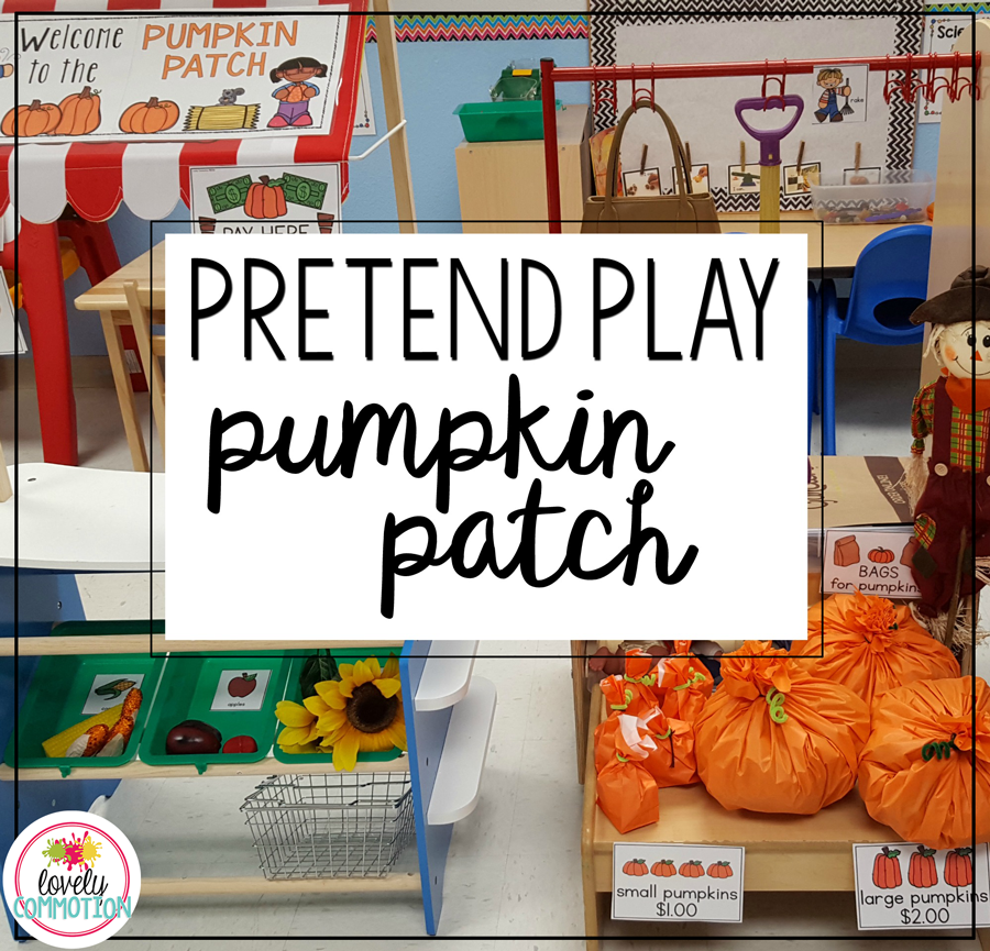 Pretend Play Pumpkin Patch- bring the patch into your preschool classroom easily with these printables!