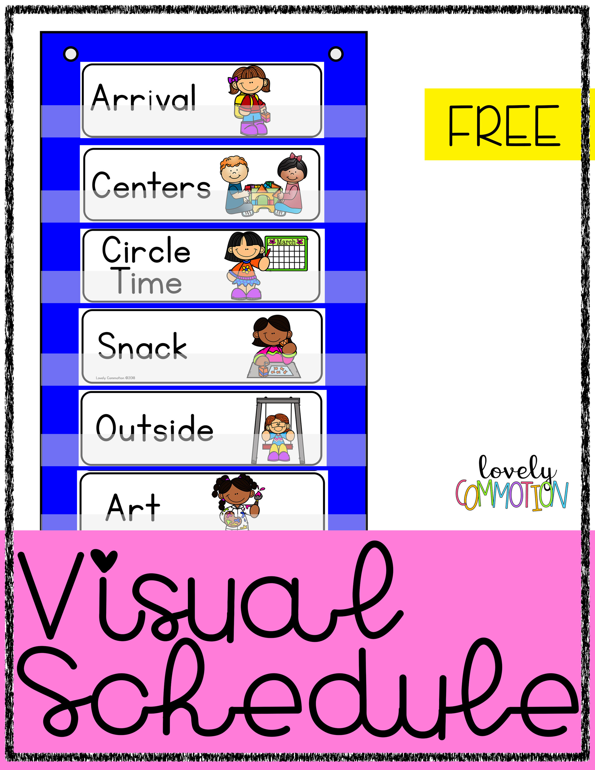 Visual Routine Chart Preschool