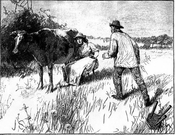 Tess at work (1891 Joseph Syddall illustration)