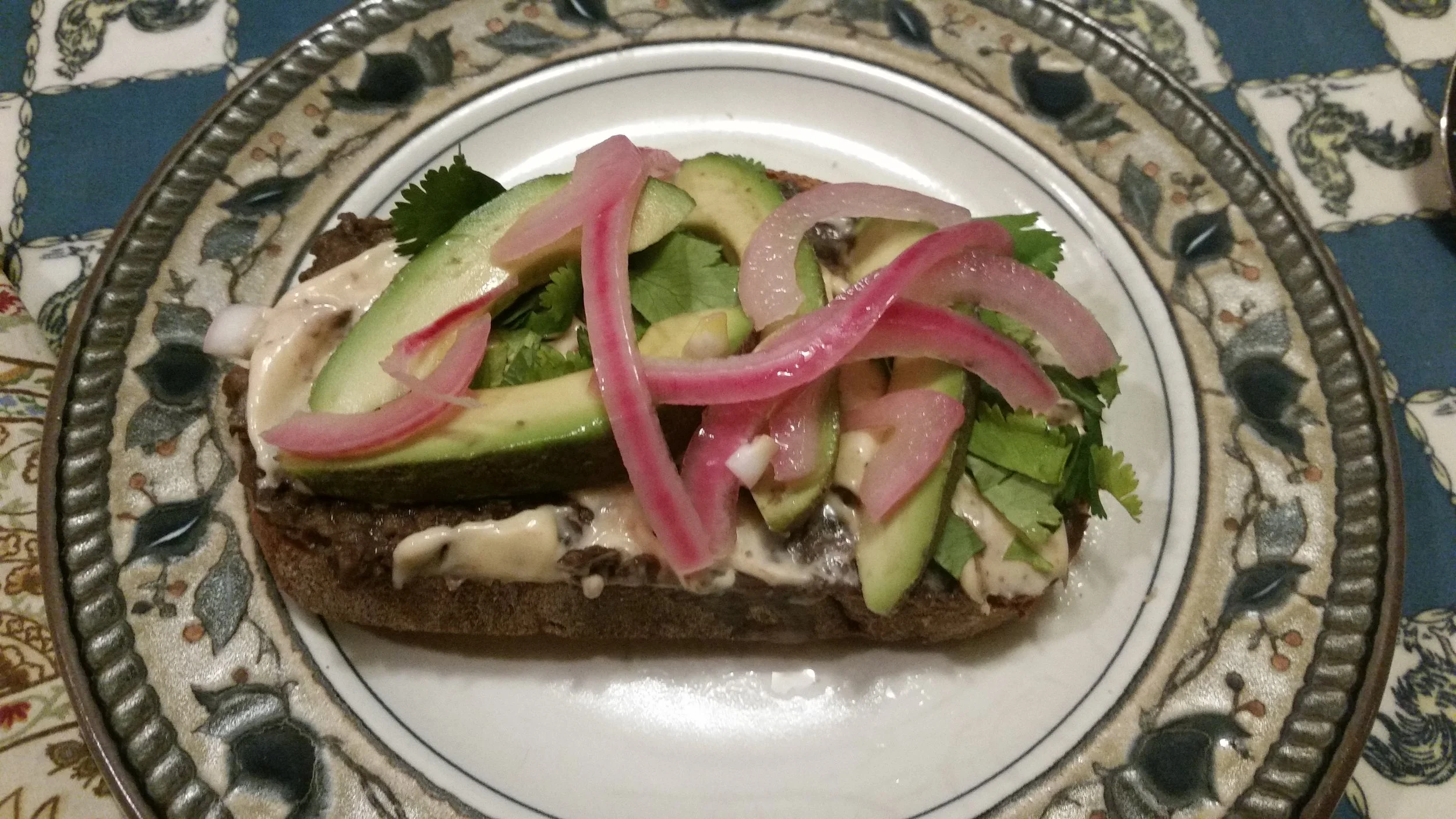 Open-Faced Sweet Potato Torta (minus the sweet potatoes because I forgot to put them on for the picture)