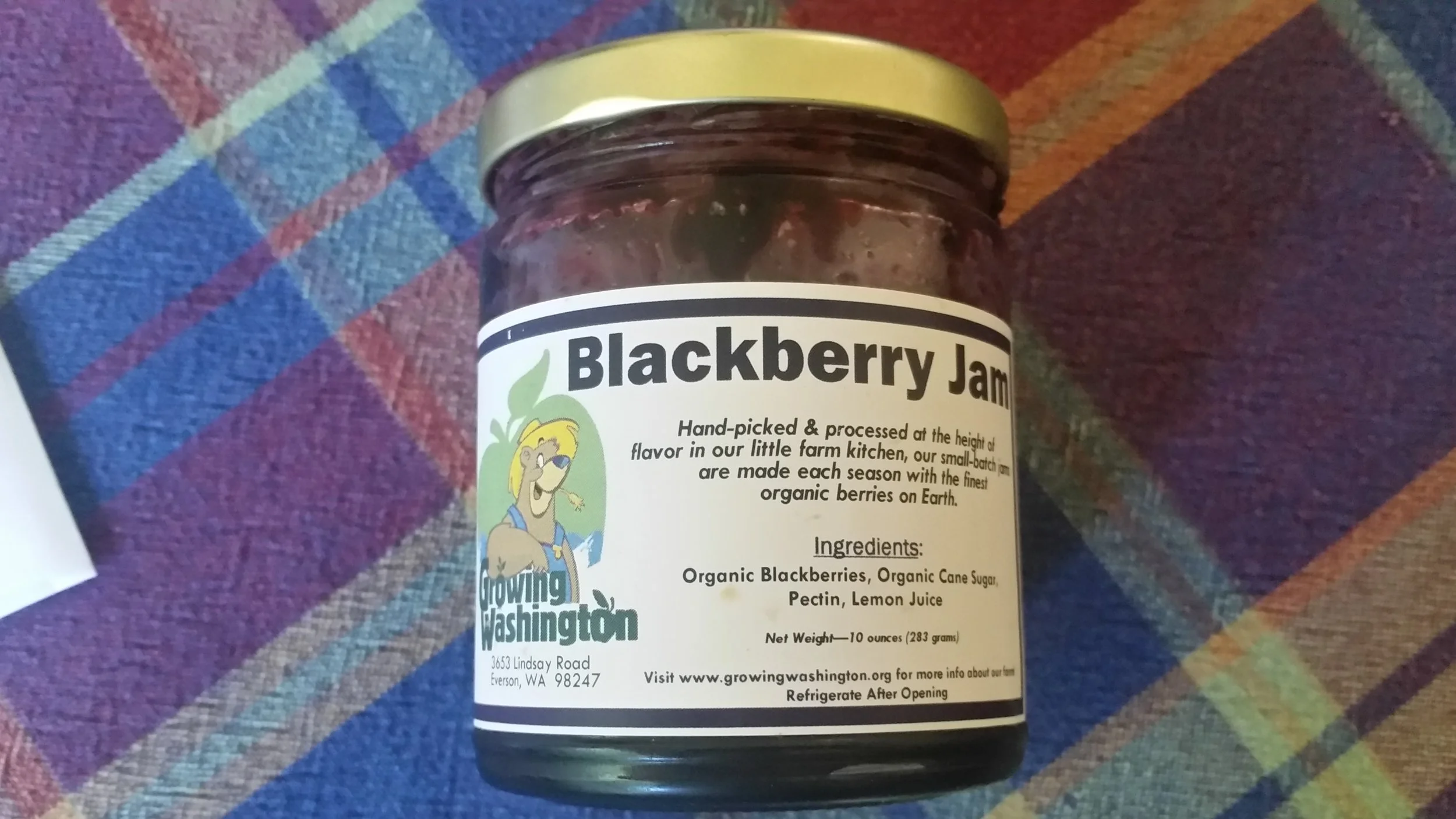 Growing Washington's Blackberry -- check out those ingredients!