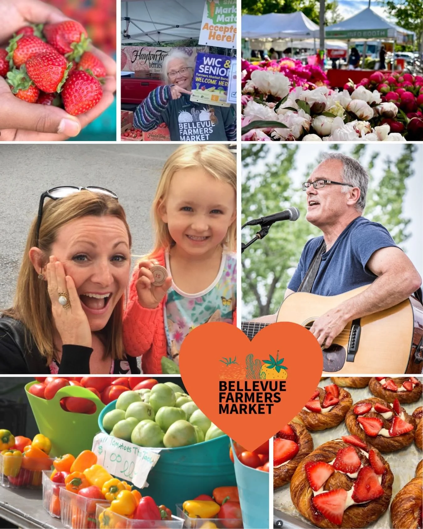 The Bellevue Farmers Market returns one week from tomorrow - Thursday, May 21!  We can&rsquo;t wait to welcome you back for another season of fresh local food, live music and community connection.

Join us every Thursday through October 1, plus a few