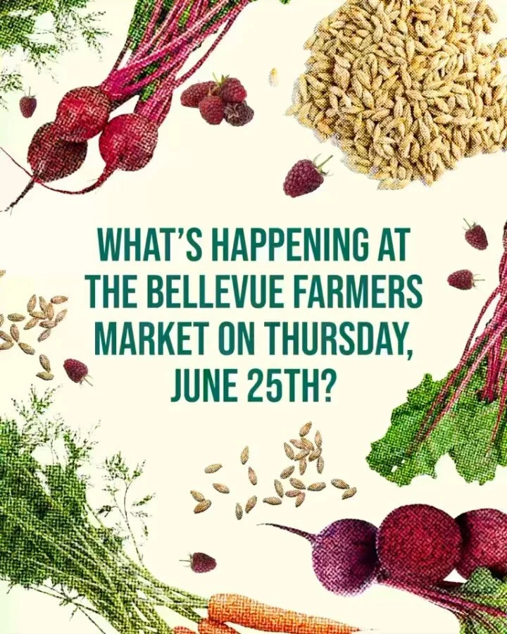 Fresh produce. Local food. Live music. Free family activities. A chef tasting. And one of the best ways to spend a summer afternoon in Bellevue.
Join us this Thursday from 3:00&ndash;7:30 pm for another lively market day featuring local farmers, food