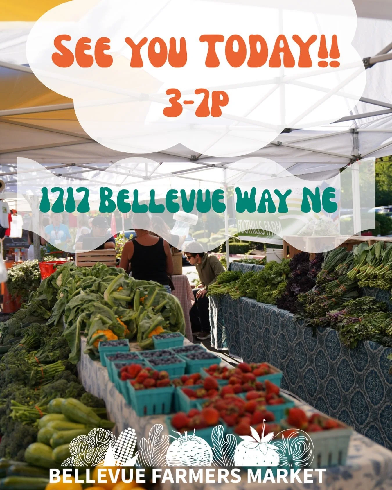 🌽🥬It&rsquo;s Market Day! Can&rsquo;t wait to see everyone this afternoon!! 🥬🌽

Come down for live music, fresh produce and good eats! 🫐🍎🍓🎶