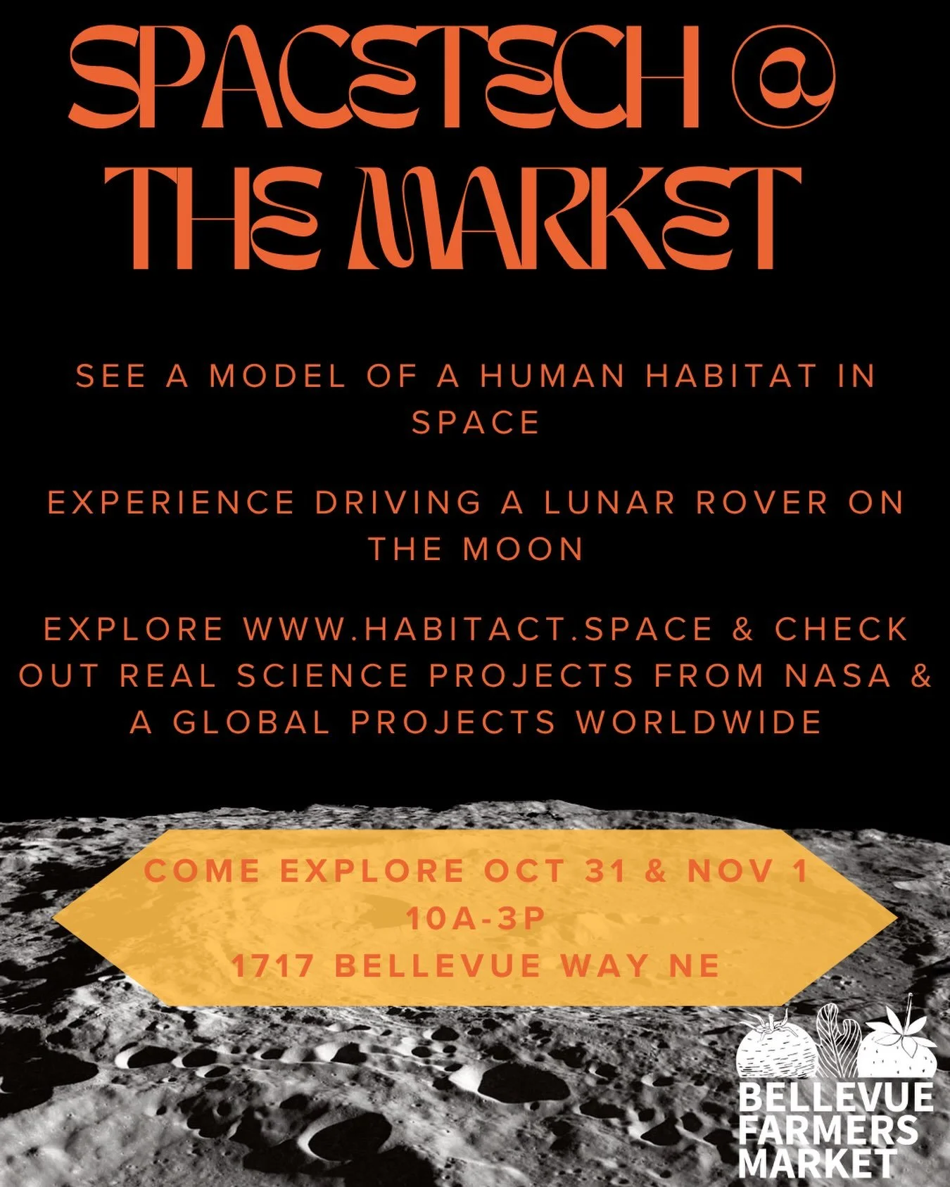 🚀🌕 Come explore space with SpaceTech!🌕🚀

We&rsquo;re bringing a little piece of the cosmos to you:

🌘See a full-size inflatable model of a human habitat, a replica of a real research station in Utah where scientists live and work together explor