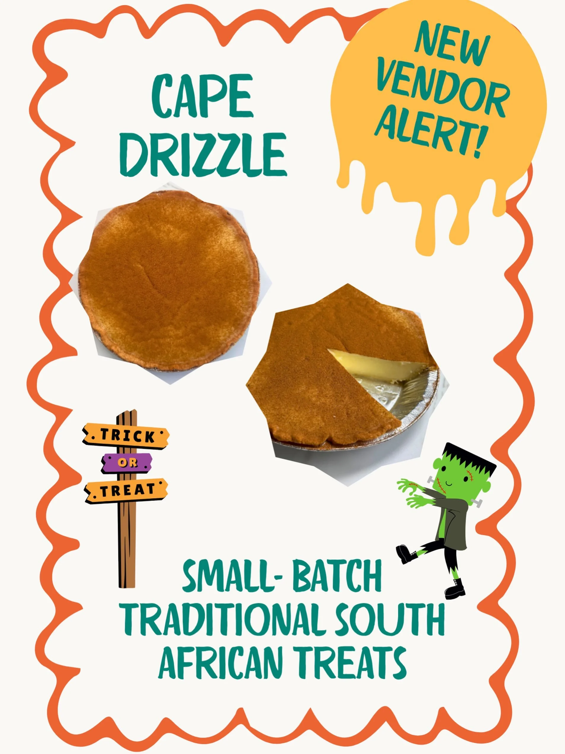 🍮✨ Vendor alert: Cape Drizzle is bringing something sweet ✨🍮 

This Tukwila-based dessert company puts a modern twist on nostalgic classics, starting with their signature South African Malva Pudding: rich, buttery and soaked in a golden cream sauce