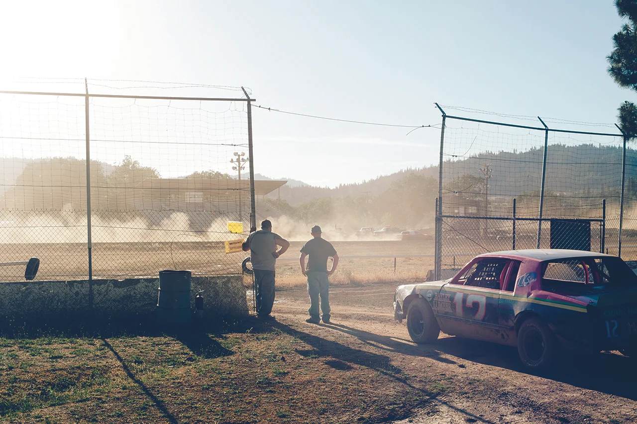 Time trials at Hayfork Speedway.