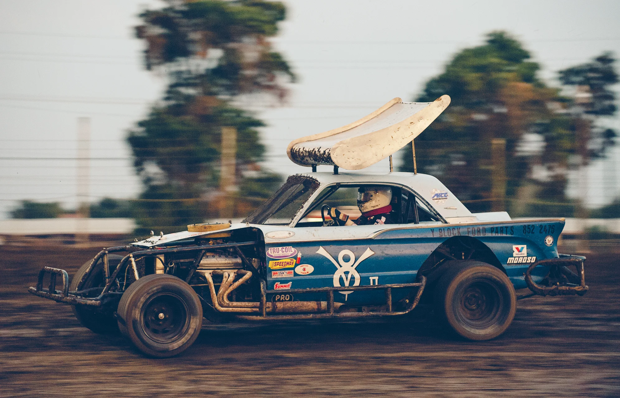 “It’s not your grandma’s Mercury,” Merced track champ Mike Henault says of his Valley Sportsman Comet.