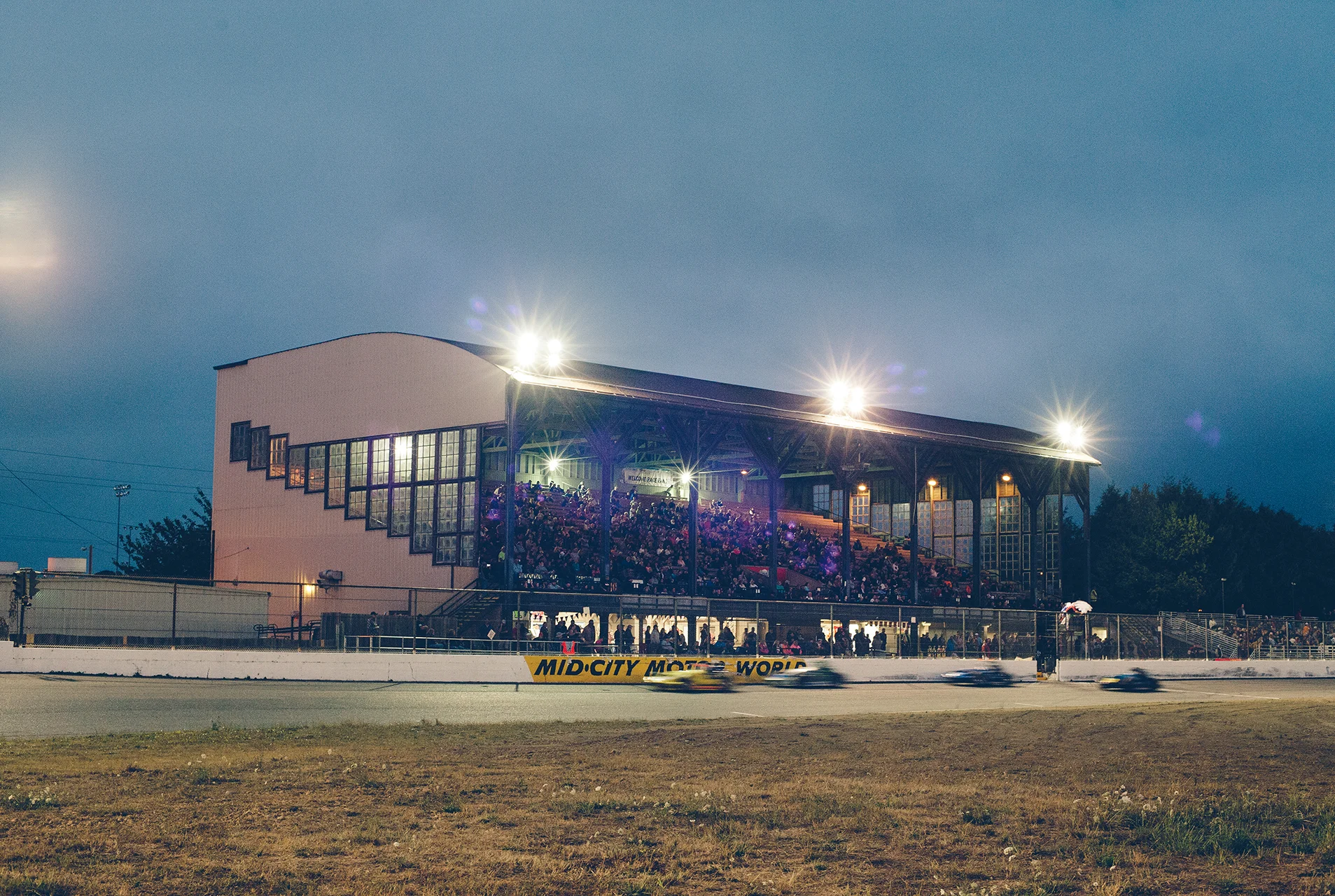 Eureka’s main grandstand has been a part of the action since 1947.