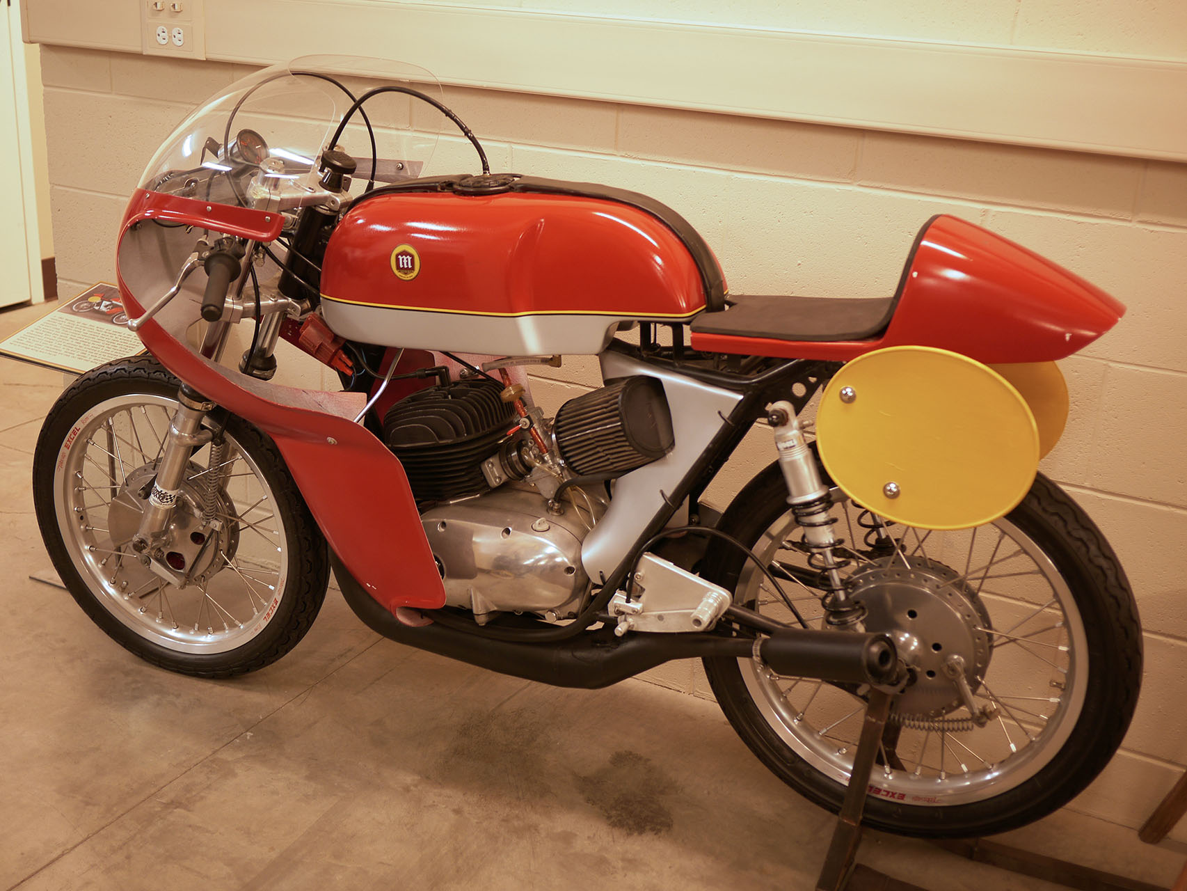 Fantastic Montessa racer. Two stroke Spanish royalty. Made to tear through Montjuic Park at high speed. 