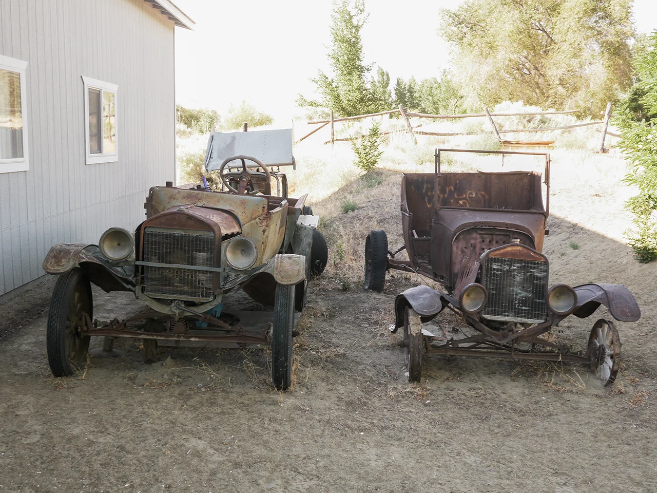 A little of this and that out back of Jerry Foreman's shop.