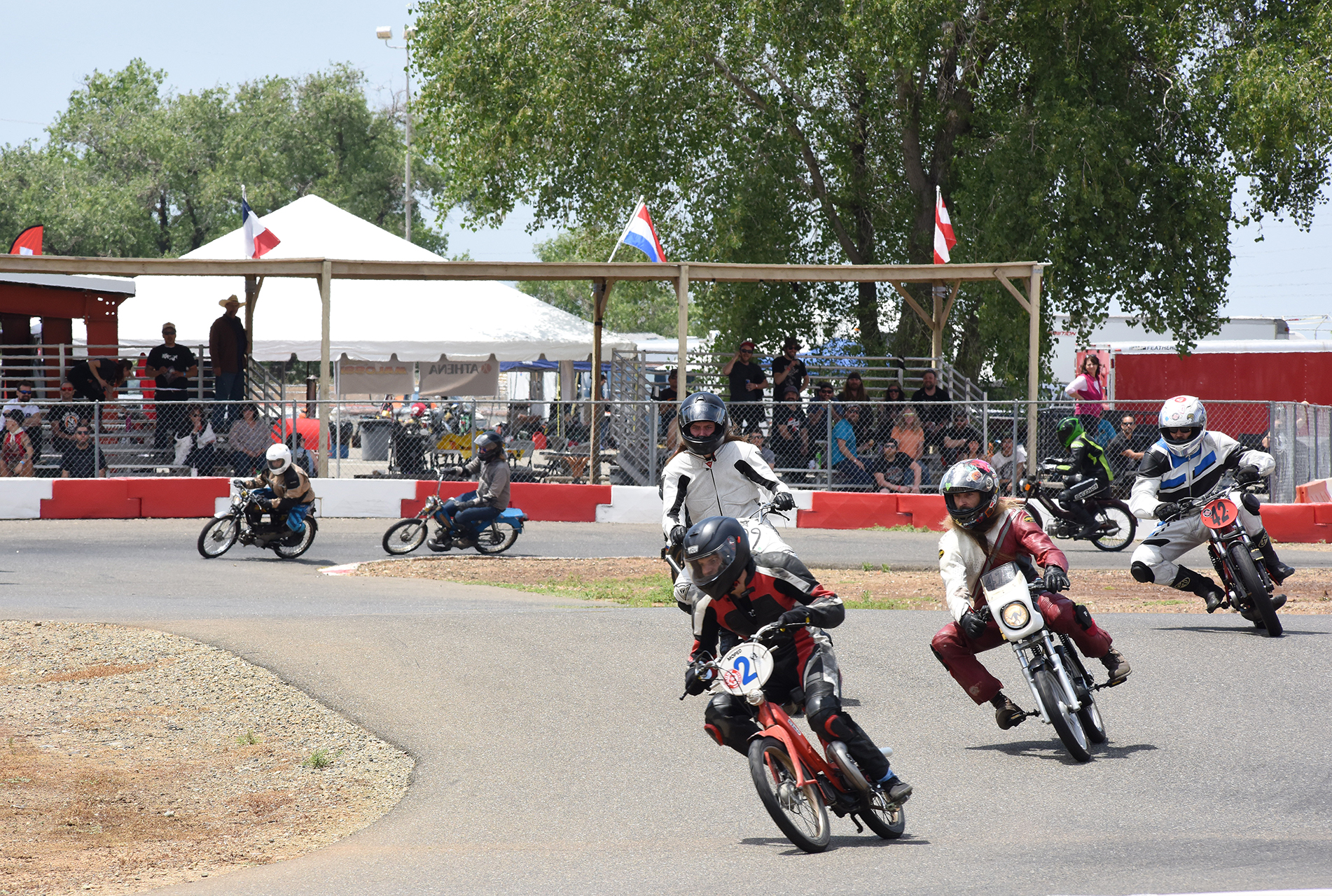 The Stock class heads into the esses.