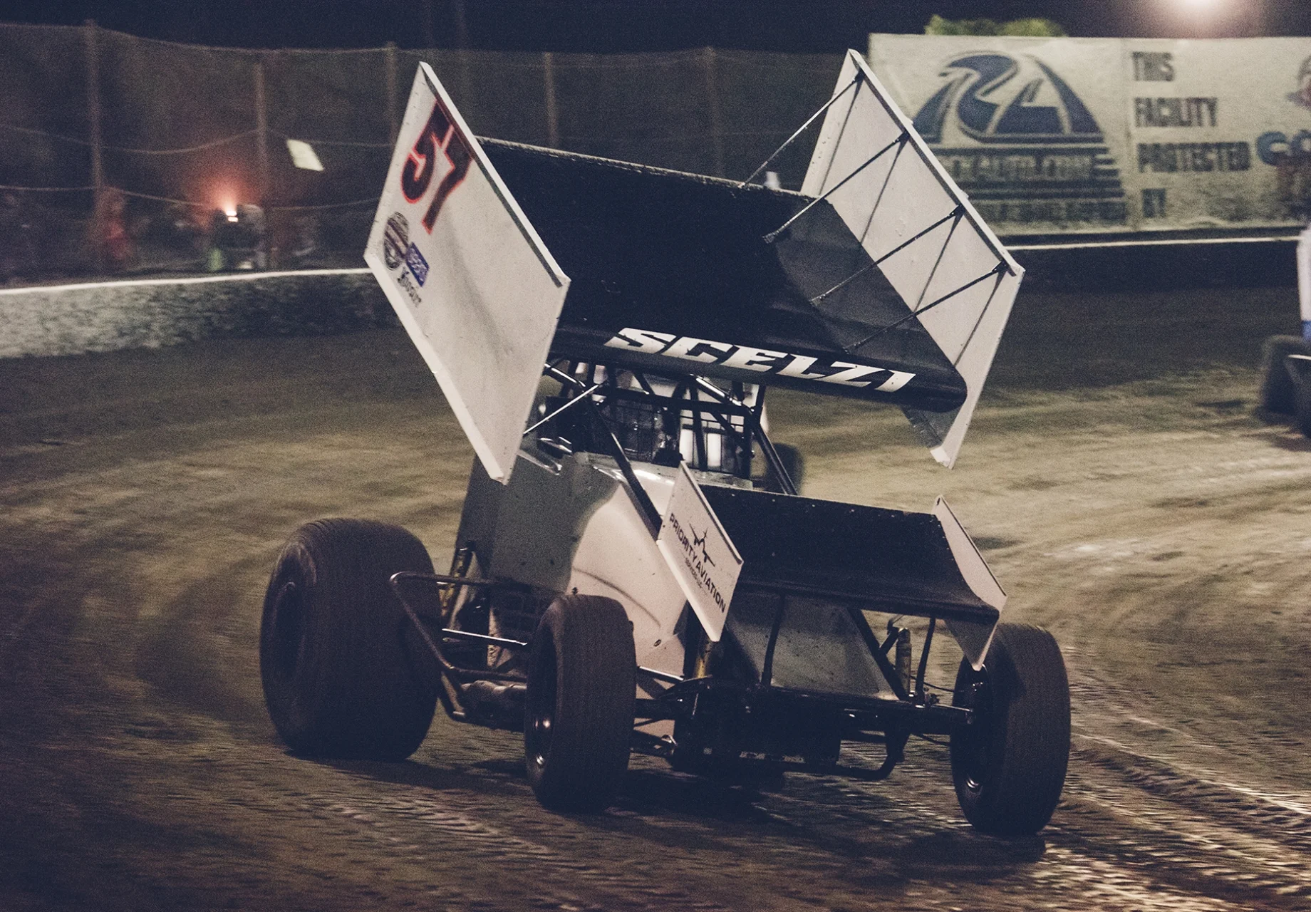 Earlier this season, Giovanni wheels the Paul Silva 410 sprint car at Bakersfield Speedway. He finished 16th in his fifth start with the Outlaws.
