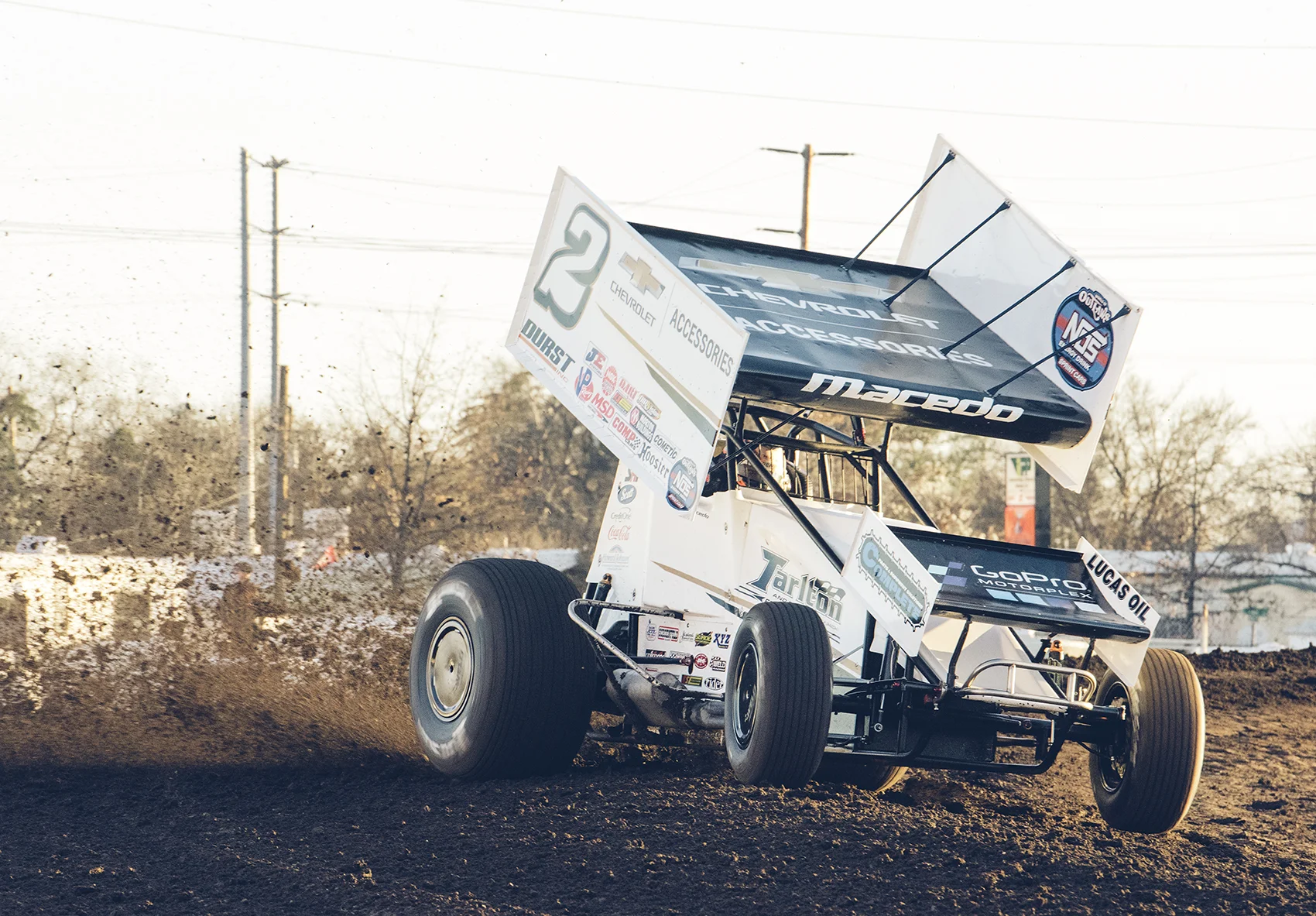 Macedo on the gas at Chico, 2019.