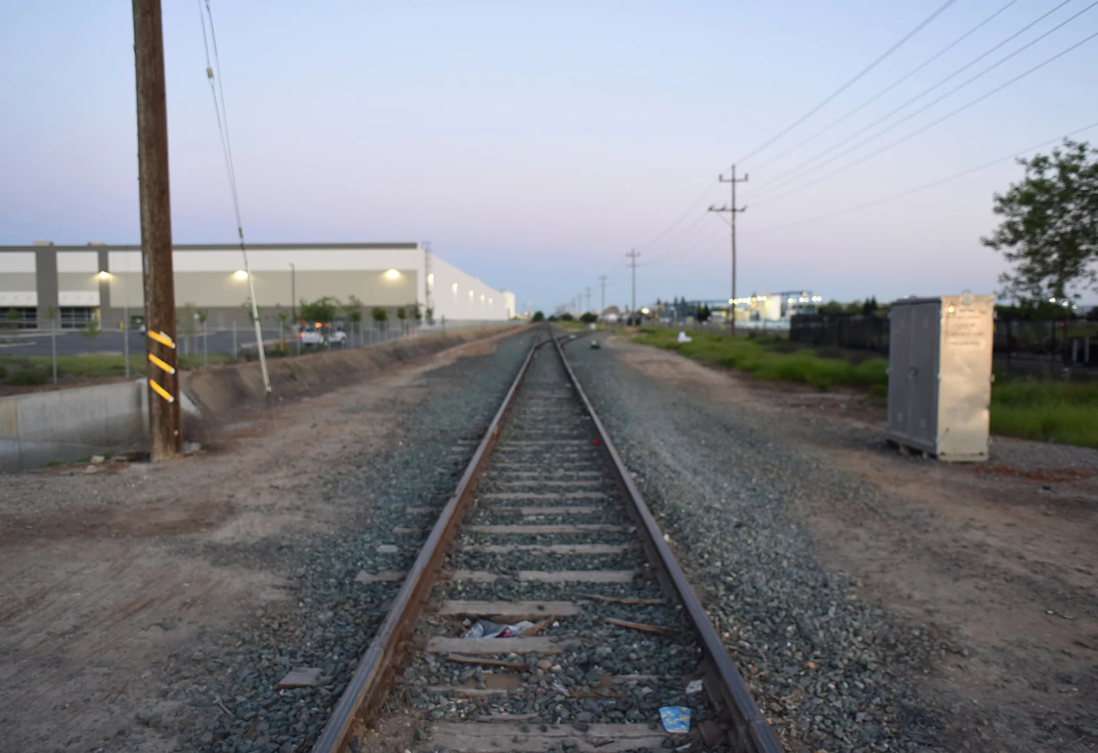 The railroad tracks at Fruitridge Road where Lance recovered Little Ricky.