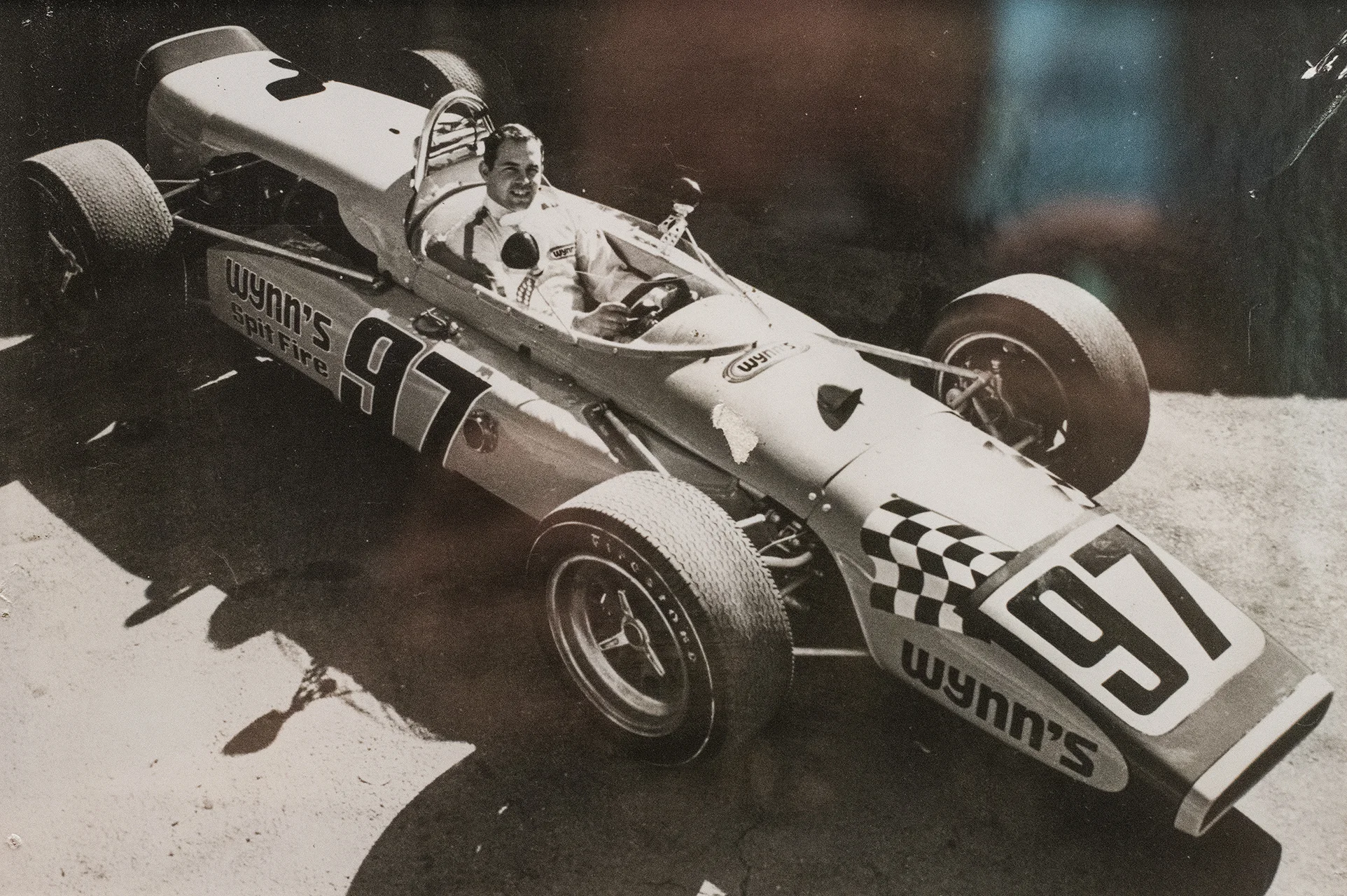 Johnny in his USAC Indy car at Phoenix, 1970. (Archive photo)