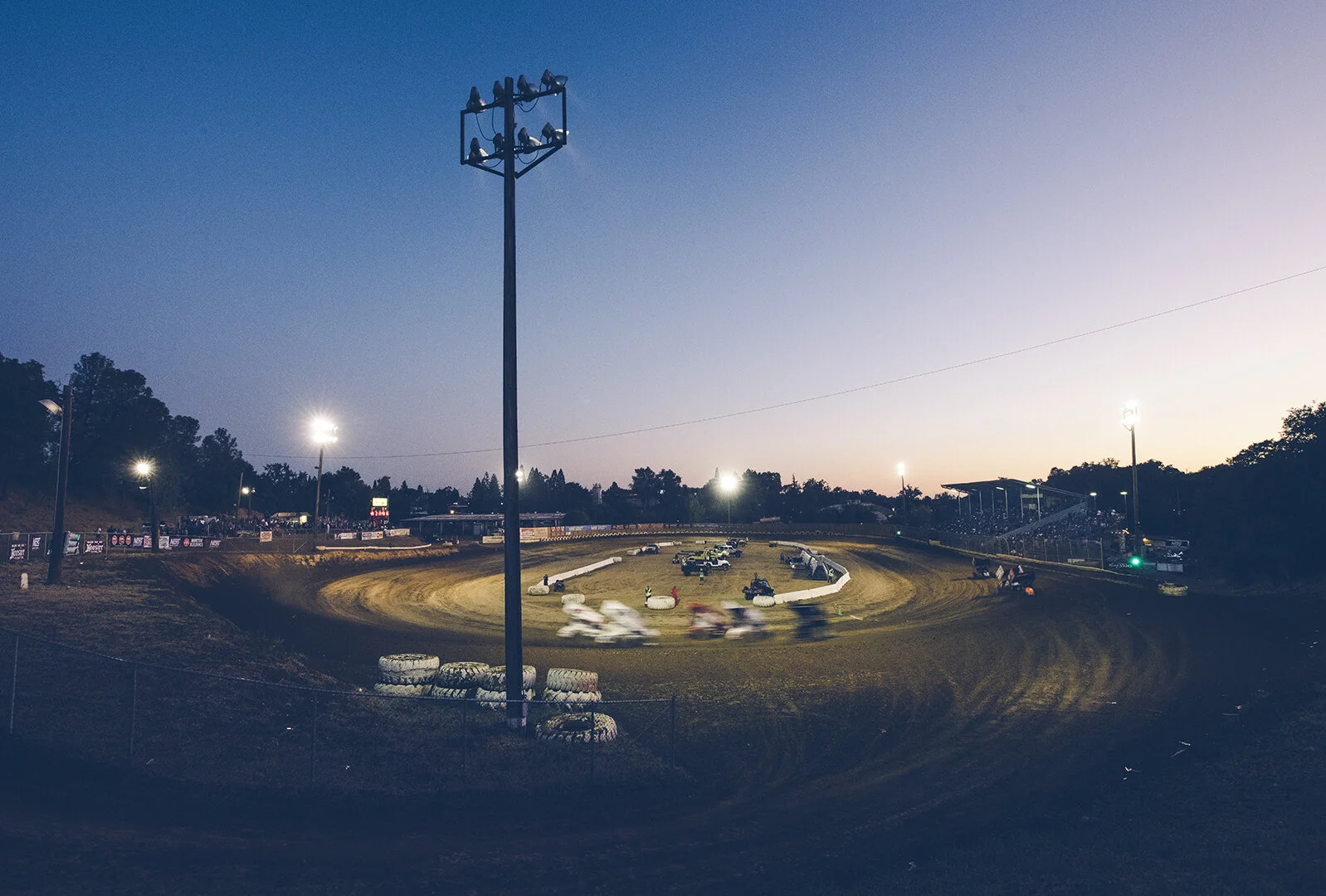 The night’s first heat race at Placerville.