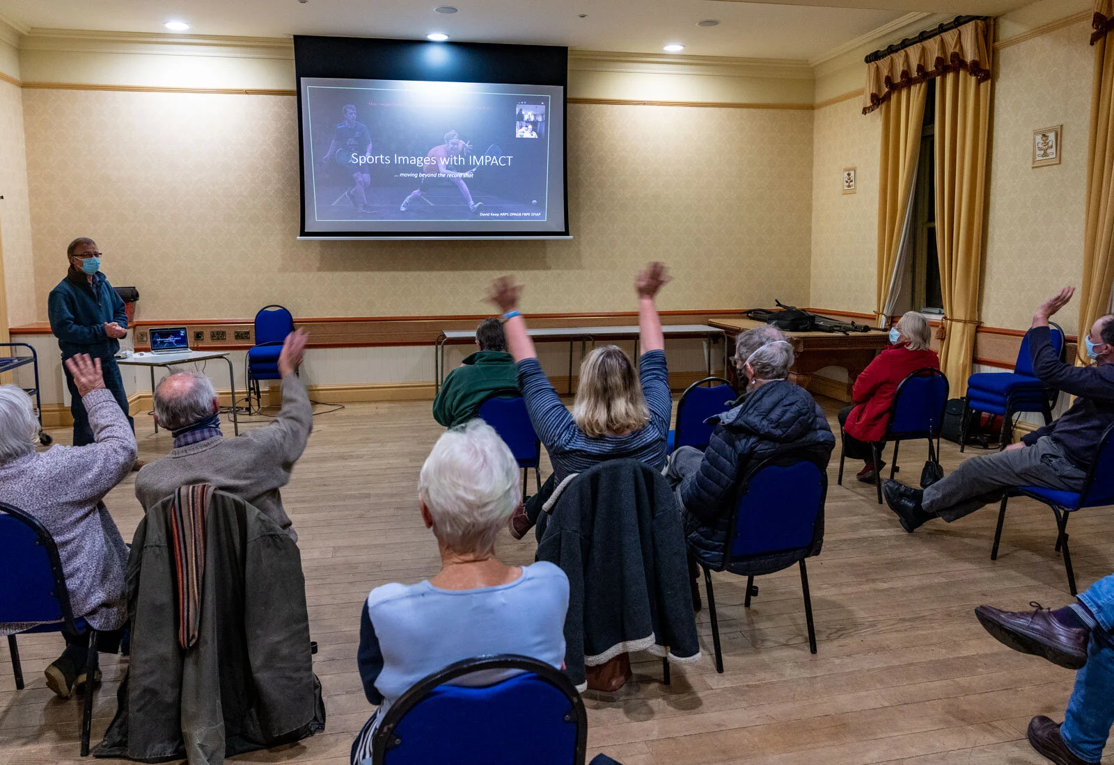 Masham members watching my Zoom presentation