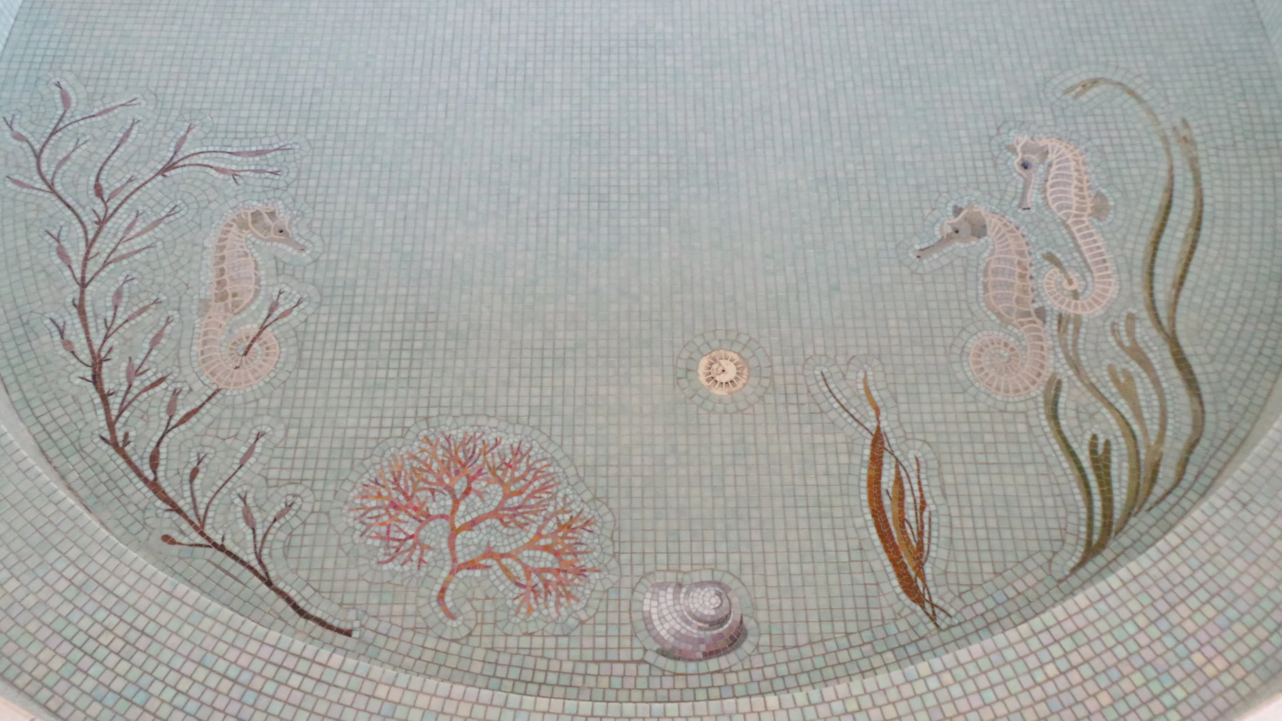  ‘Rockpool’, Porcelain &amp; Glass, Private commission, Co. Wicklow. 