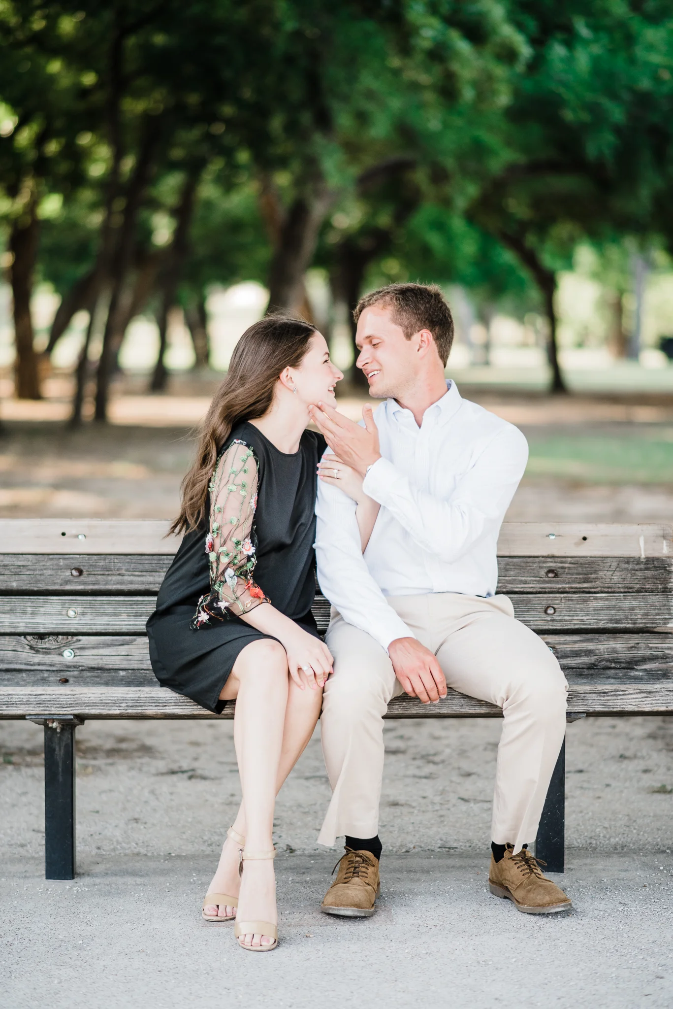 Engagement session at Trinity Park Fort Worth