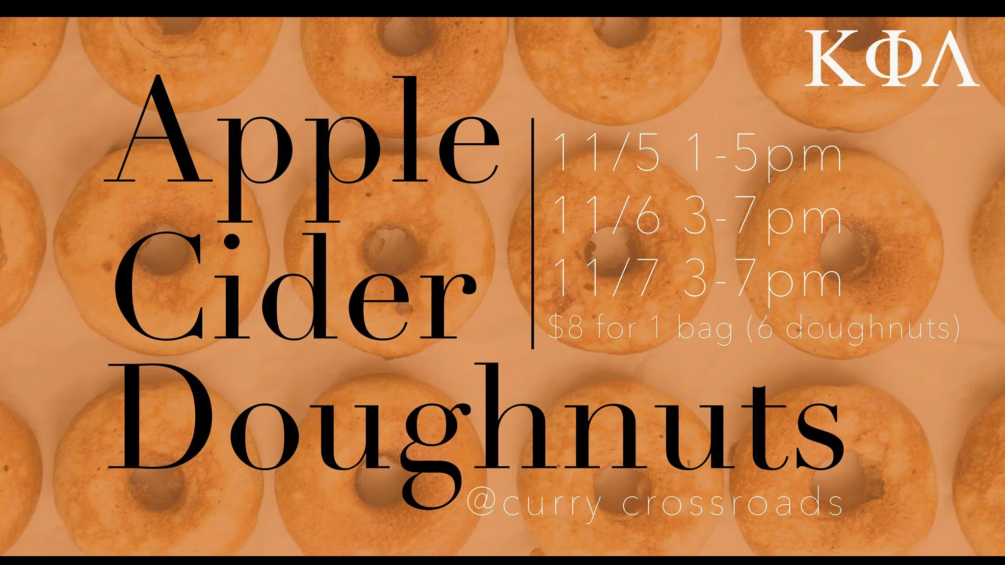 Apple Cider Doughnuts Fundraiser