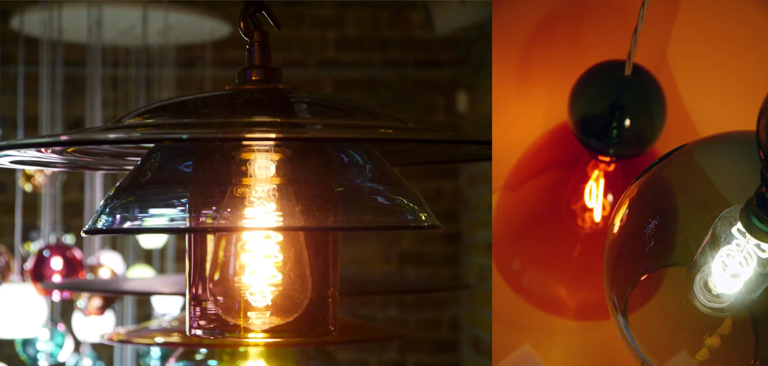  Hand-blown glass lighting  by Curiosa&Curiosa.