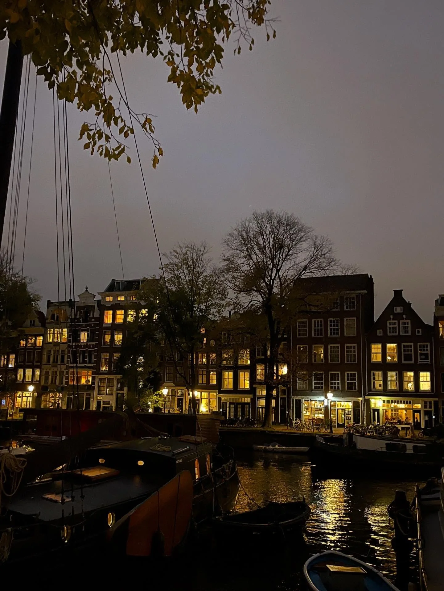 A good evening from Amsterdam. 🌙 
Never not stunning! 

#vestelletravel #travelwinefood #Amsterdam