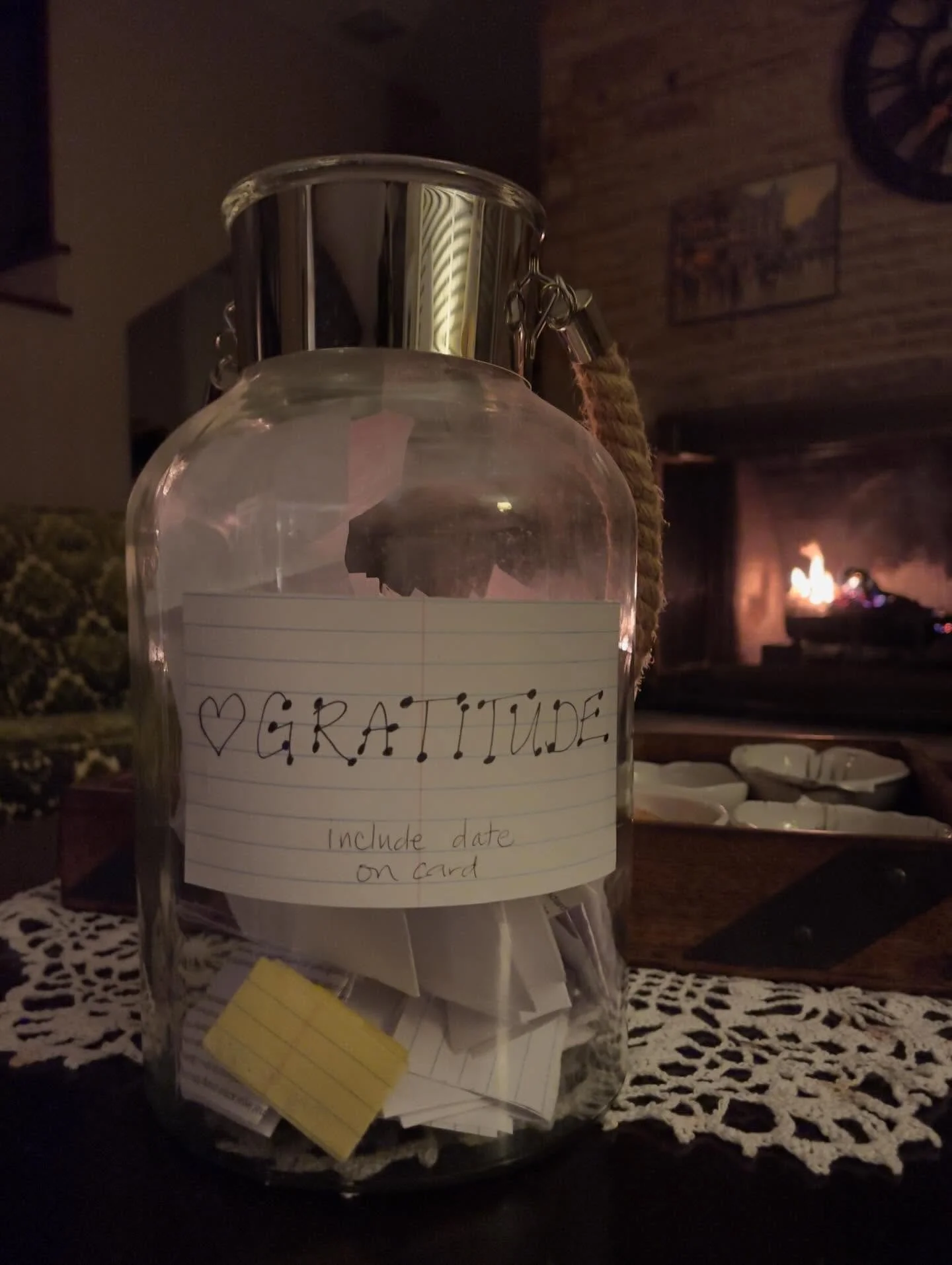 2025 Gratitude. 🥂
On January 1st last year Michael and I decided to keep notes on what we are grateful for. This little practice has been a fun way to keep focus on the little details of life that bring much joy and lessen the noise of our chaotic w
