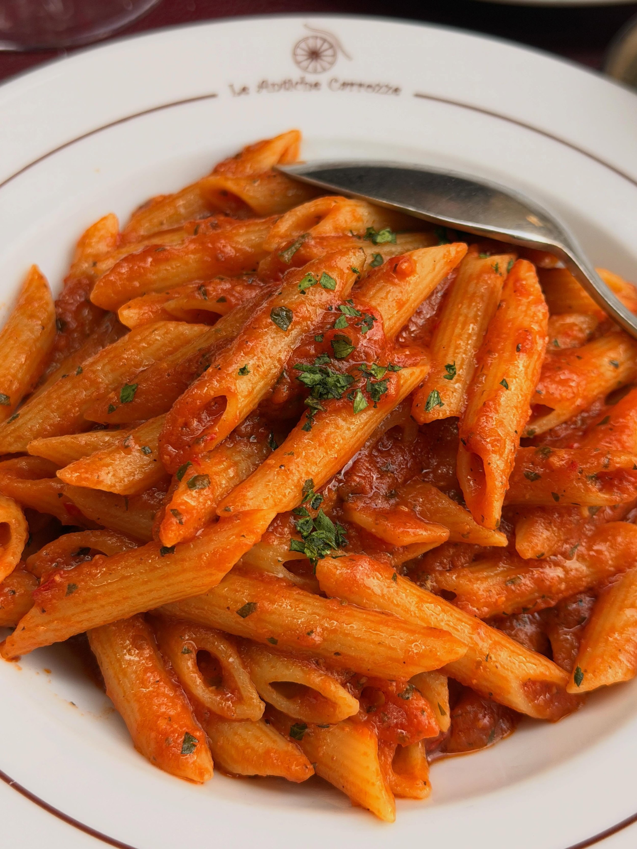 Read about my love affair with Penne All&rsquo;Arrabbiata. 🍝 
Find it on the Story Posts page of
vestelletravel dot com. 

I used to say I&rsquo;ve never met a caprese salad I didn&rsquo;t like; I might be updating that to: I&rsquo;ve never met a pe