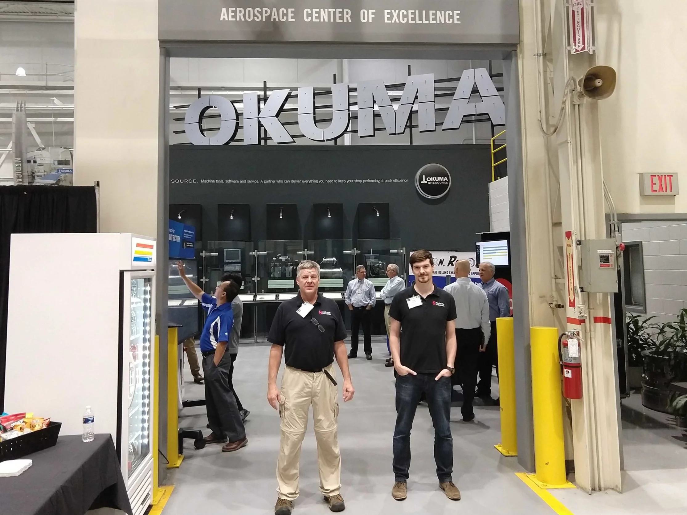 Ken and Kylan Hastreiter at Okuma America Headquarters in North Carolina. Hastreiter Industries cares deeply about truly understanding and then serving customer needs, while subsequently building long term relationships, in which Hastreiter looks for suppliers with similar mentality.